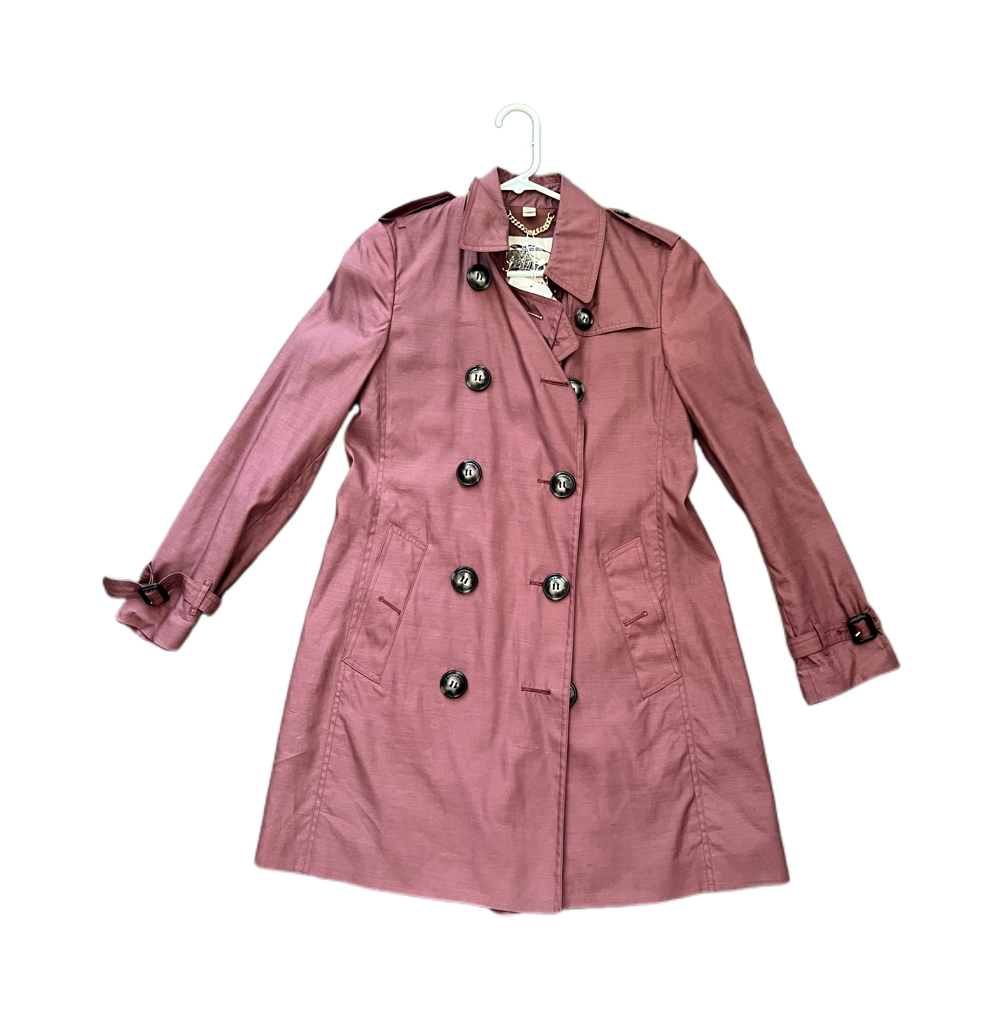 Burberry Womens Double-Breasted Trench Coat