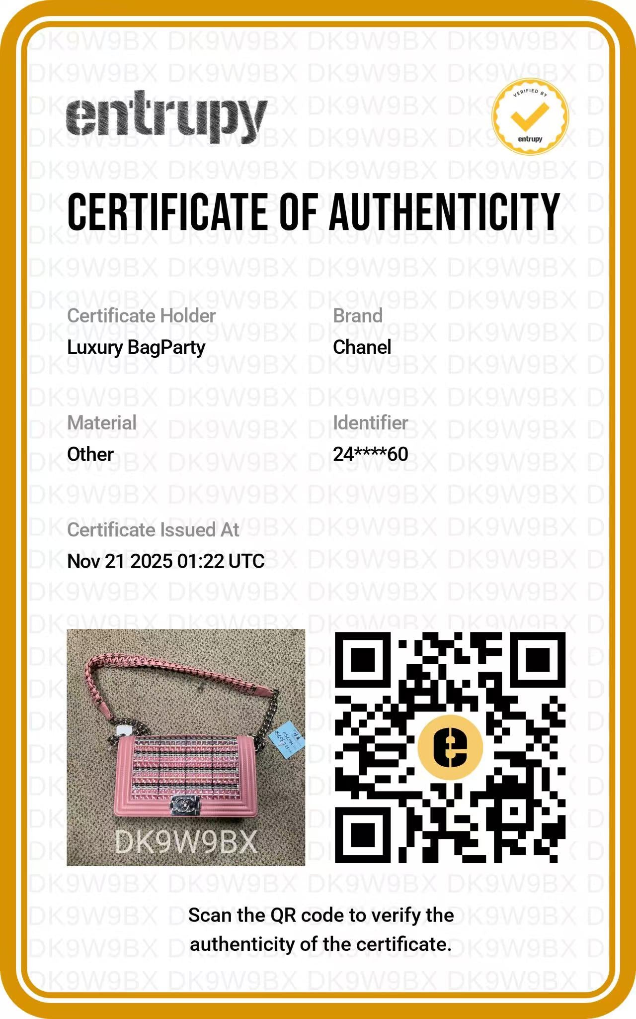 Chanel Woven Leather PVC Chain Matelasse Boy Bag Pink