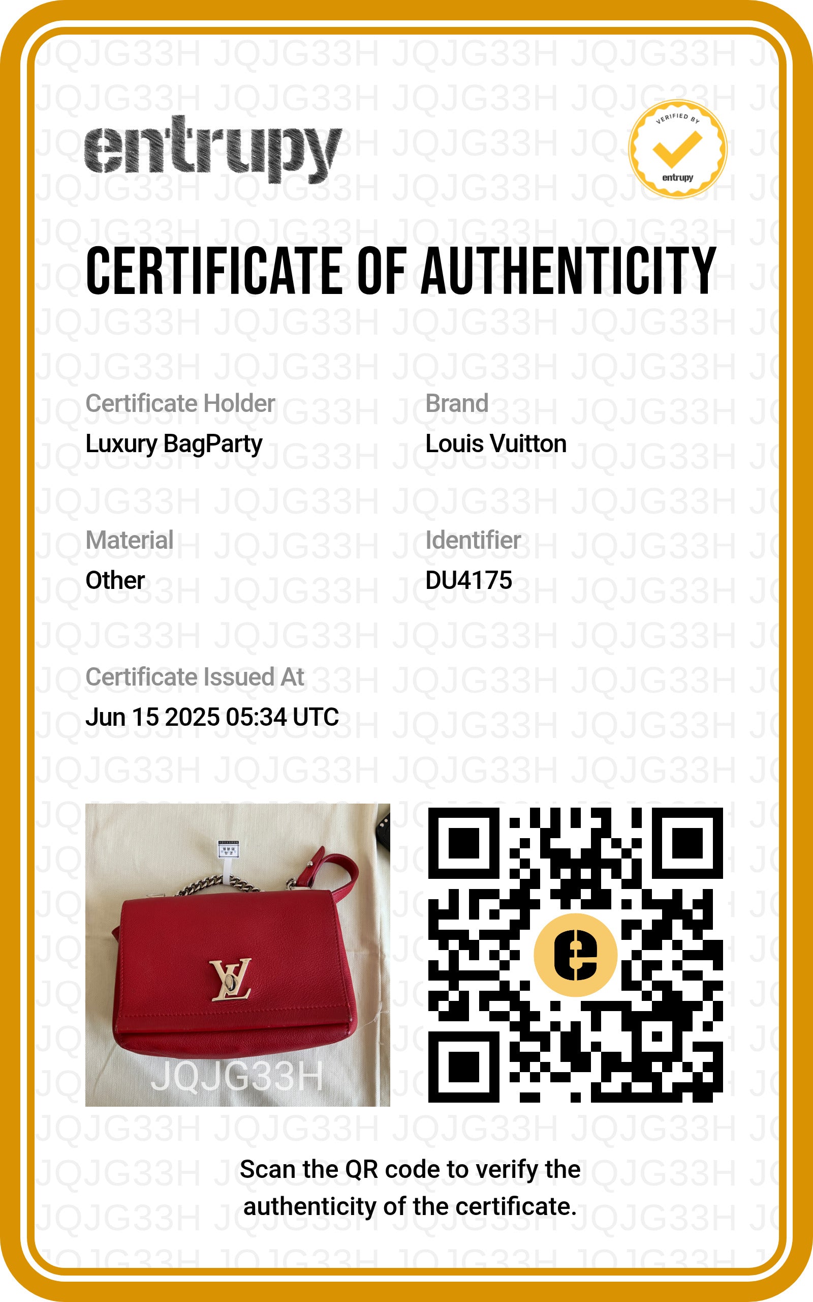 Louis Vuitton Lock Me II Red