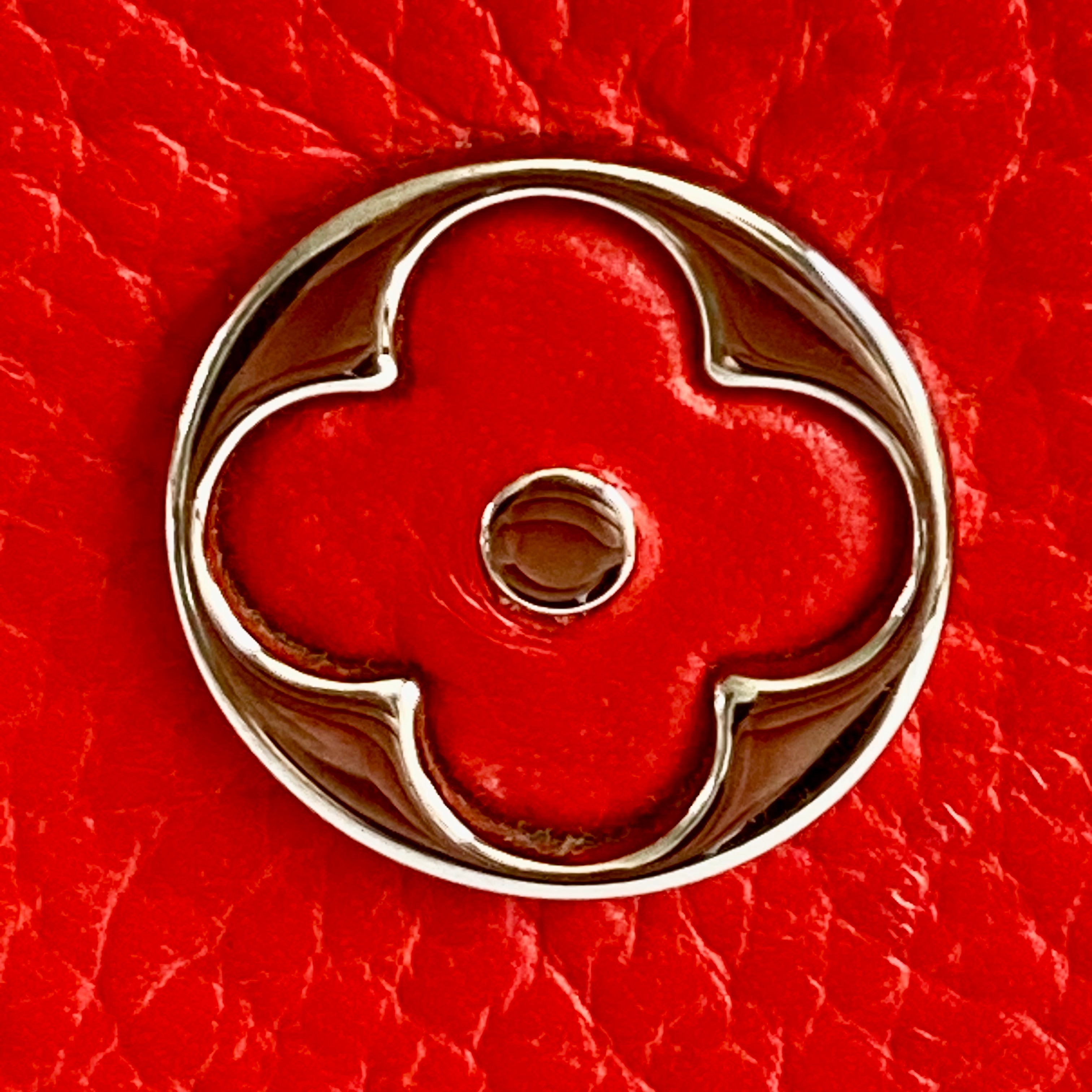 Louis Vuitton Flower Hobo Bag Epi Leather Red