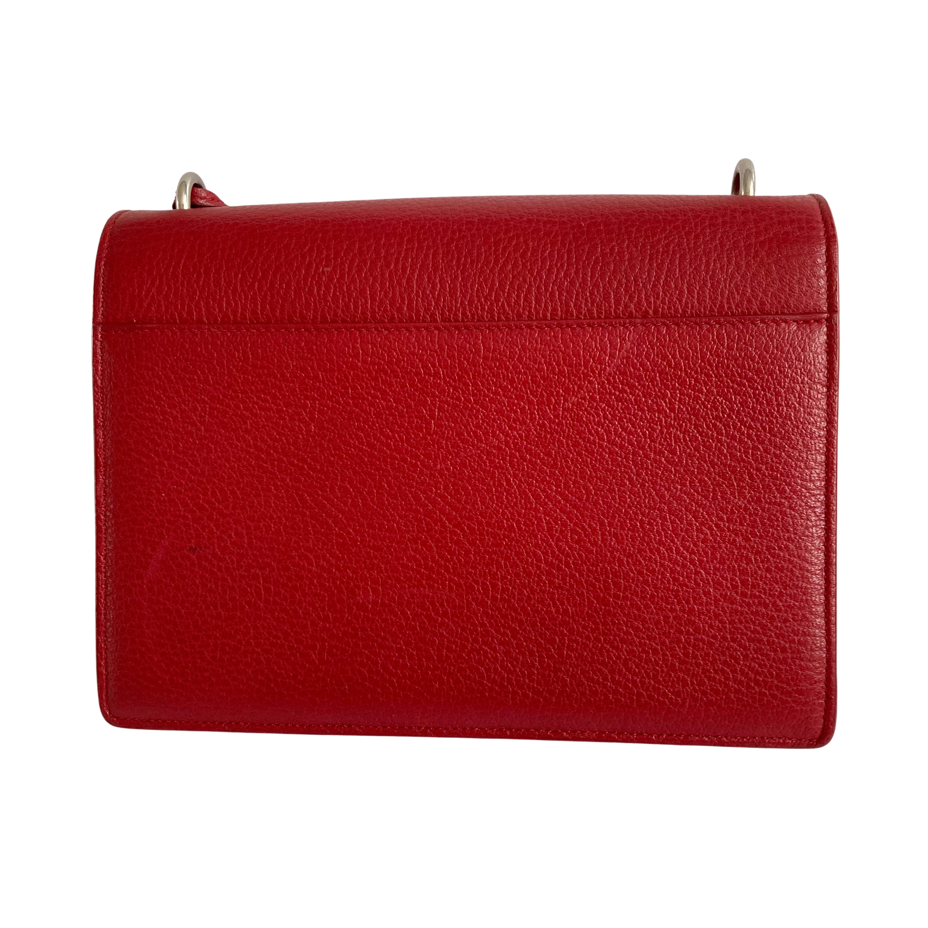 YSL Saint Laurent Sunset Crossbody Bag Red