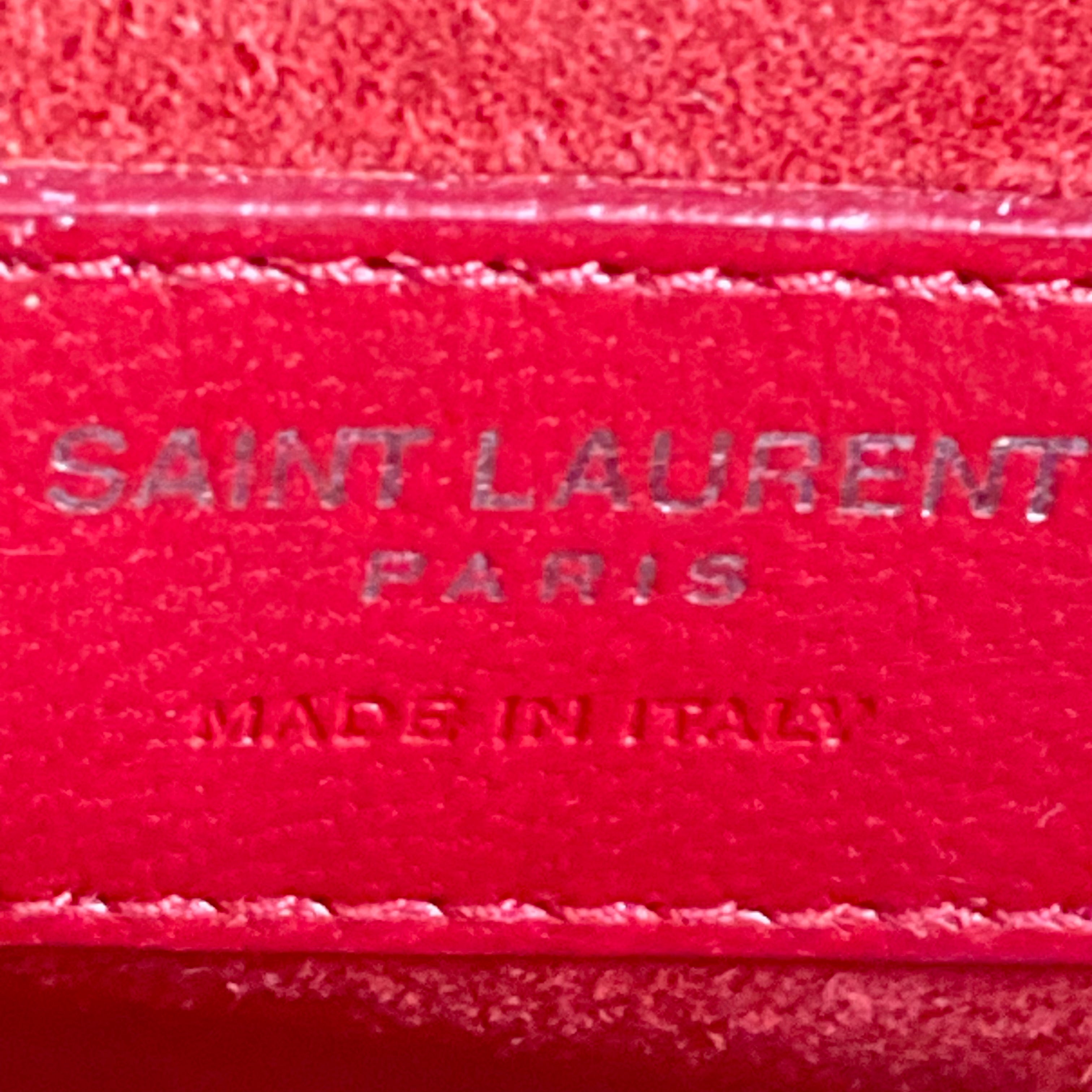 YSL Saint Laurent Sunset Crossbody Bag Red