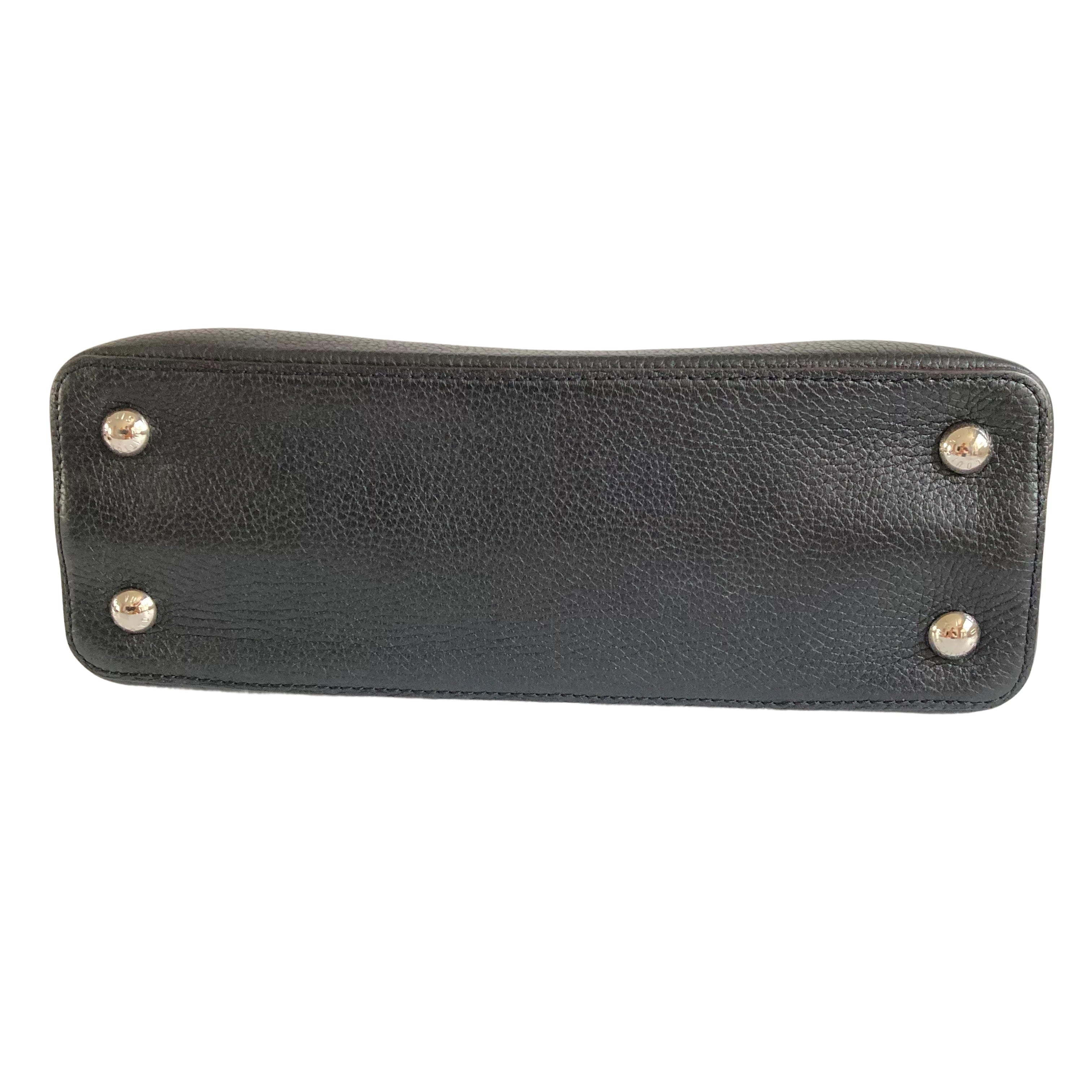 Louis Vuitton Montaigne BB Empreinte Leather Satchel Black