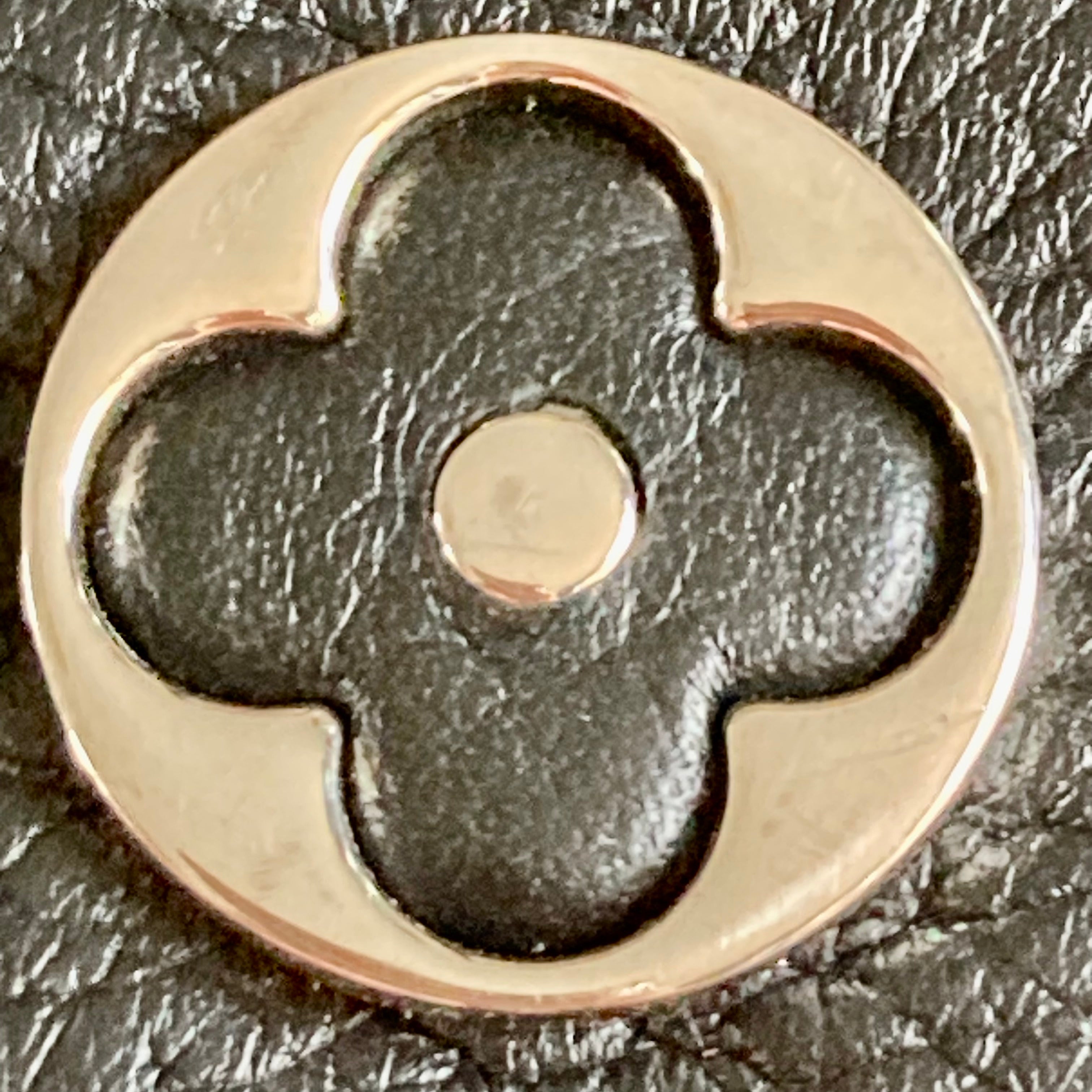 Louis Vuitton Montaigne BB Empreinte Leather Satchel Black