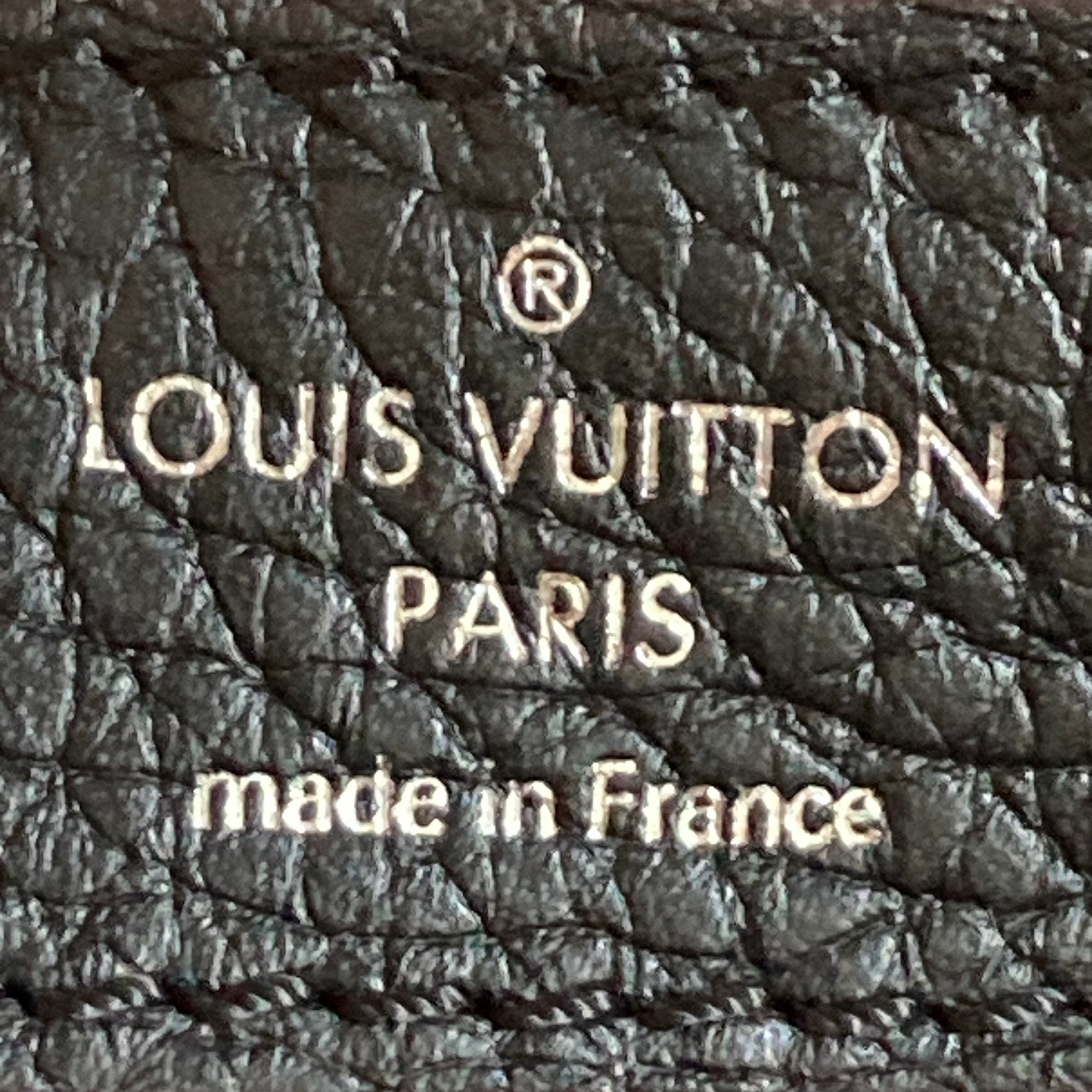 Louis Vuitton Montaigne BB Empreinte Leather Satchel Black