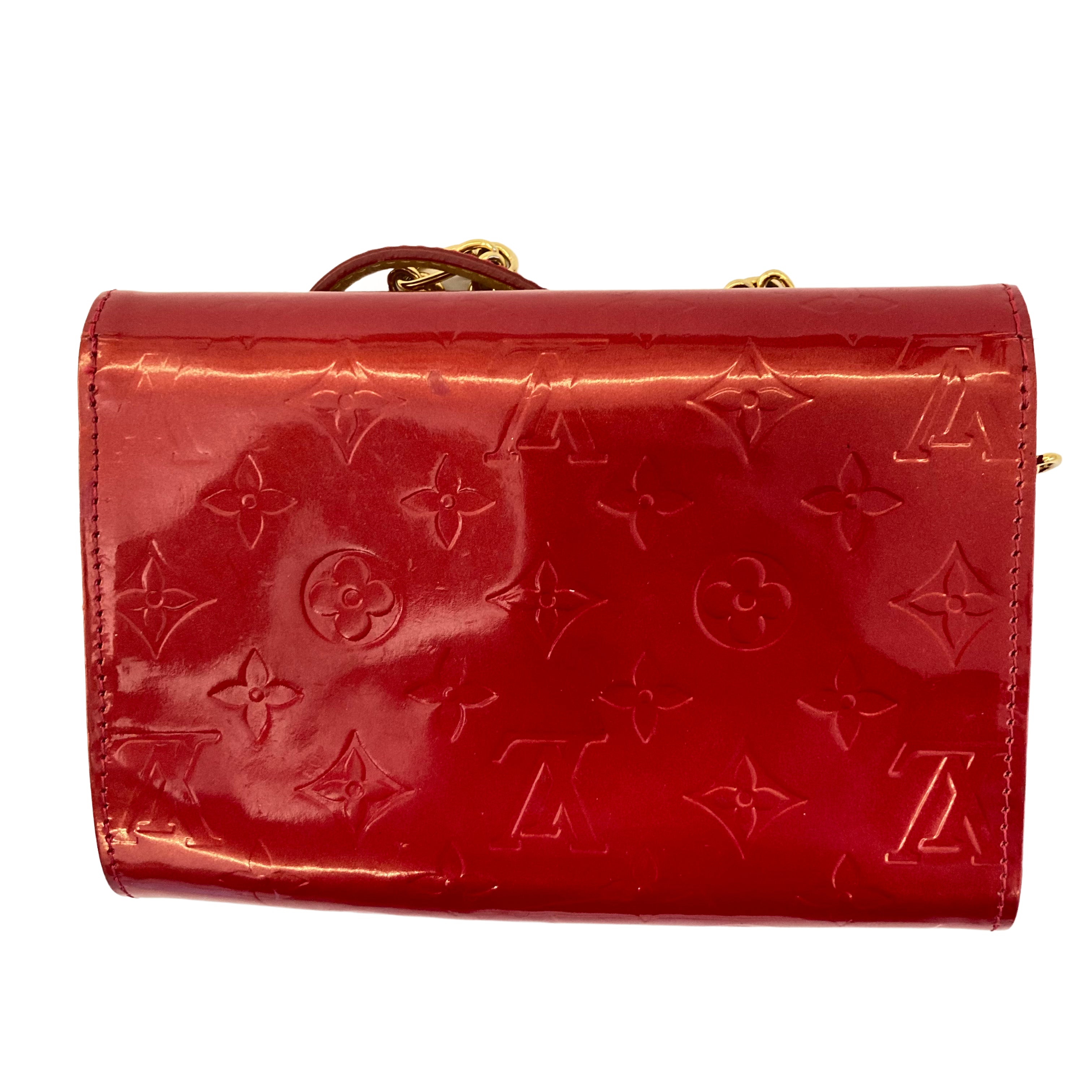 Louis Vuitton Vernis Sunset Boulevard Clutch Amarante