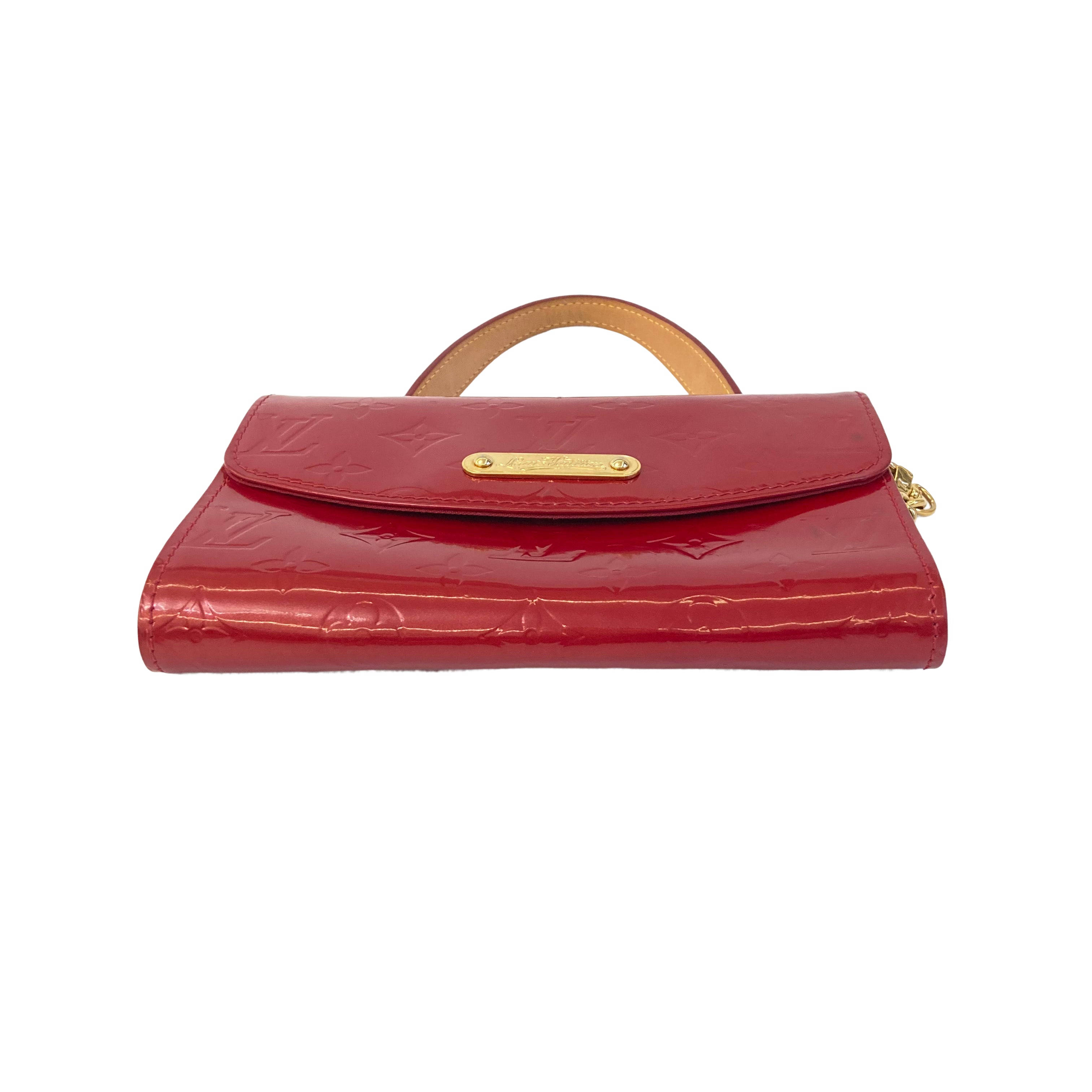 Louis Vuitton Vernis Sunset Boulevard Clutch Amarante