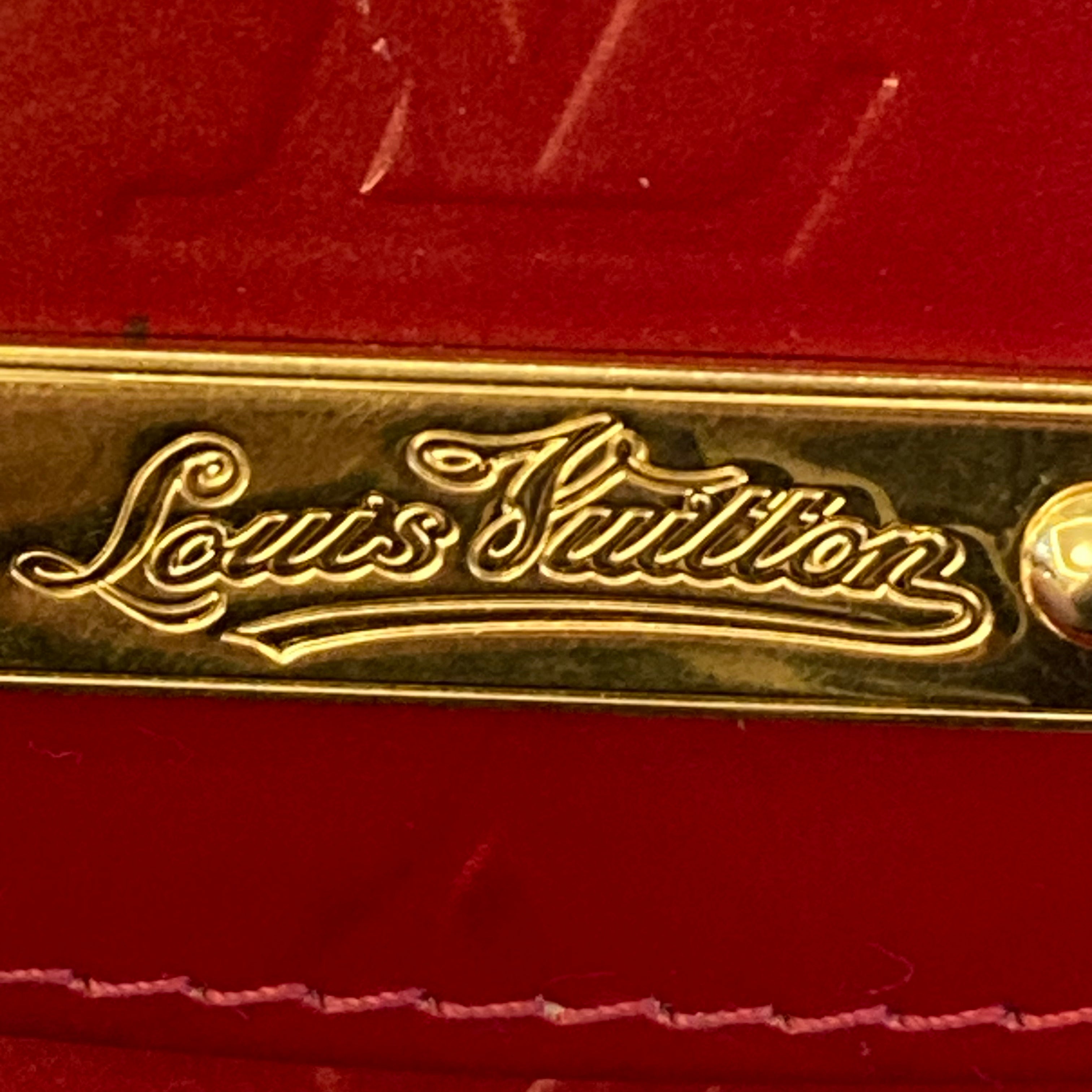 Louis Vuitton Vernis Sunset Boulevard Clutch Amarante