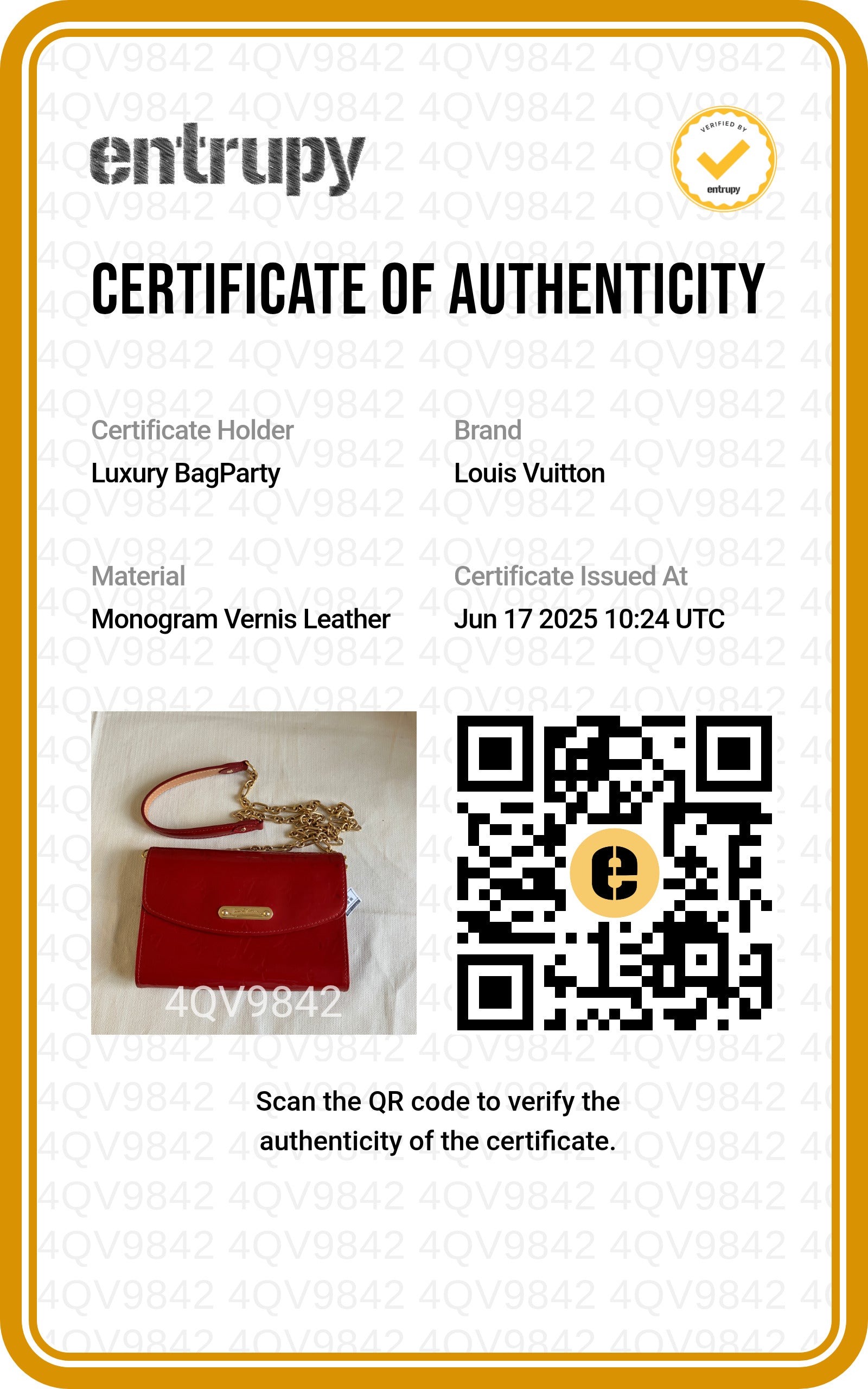 Louis Vuitton Vernis Sunset Boulevard Clutch Amarante