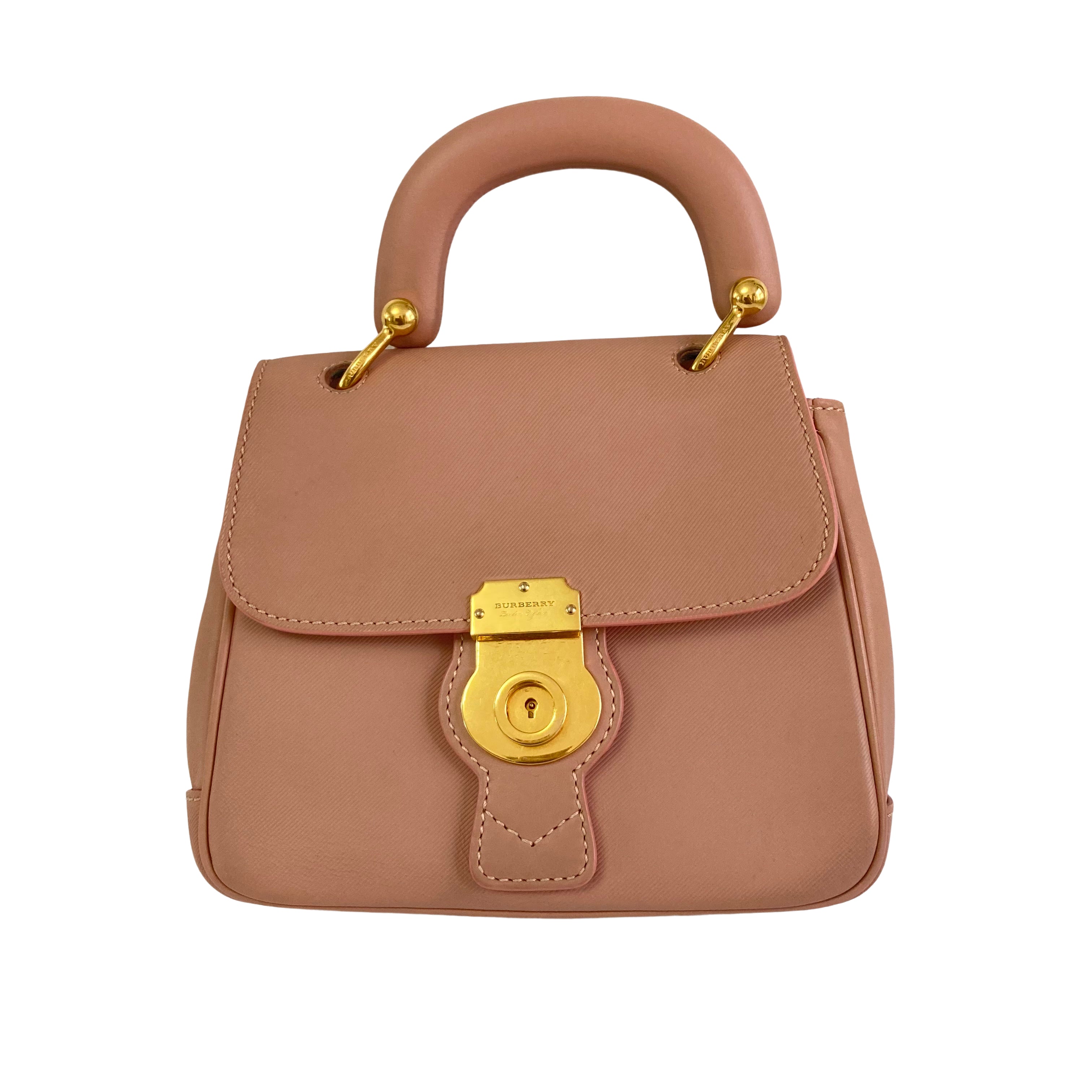 Burberry Trench Mini DK88 Top Handle Bag Light Pink
