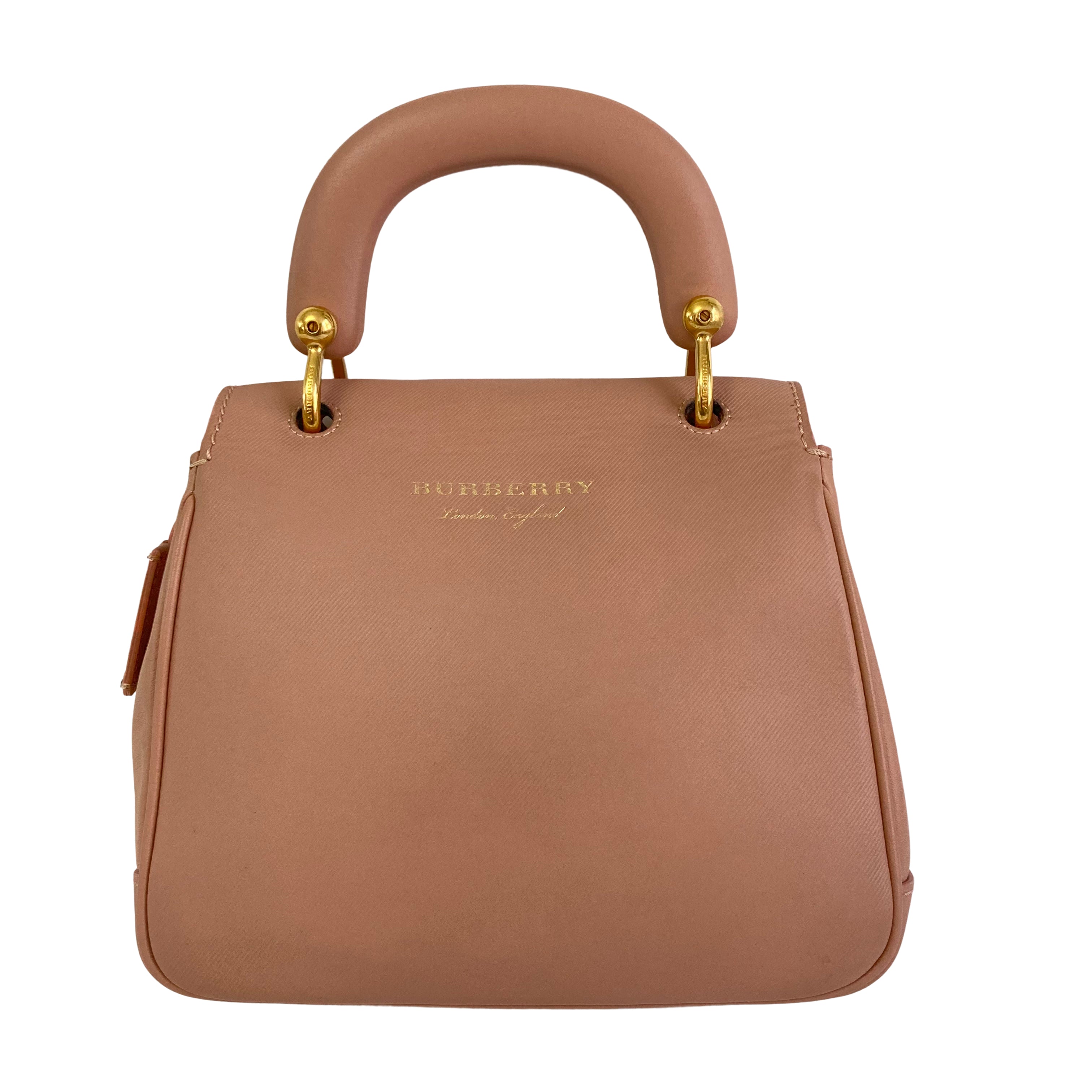 Burberry Trench Mini DK88 Top Handle Bag Light Pink