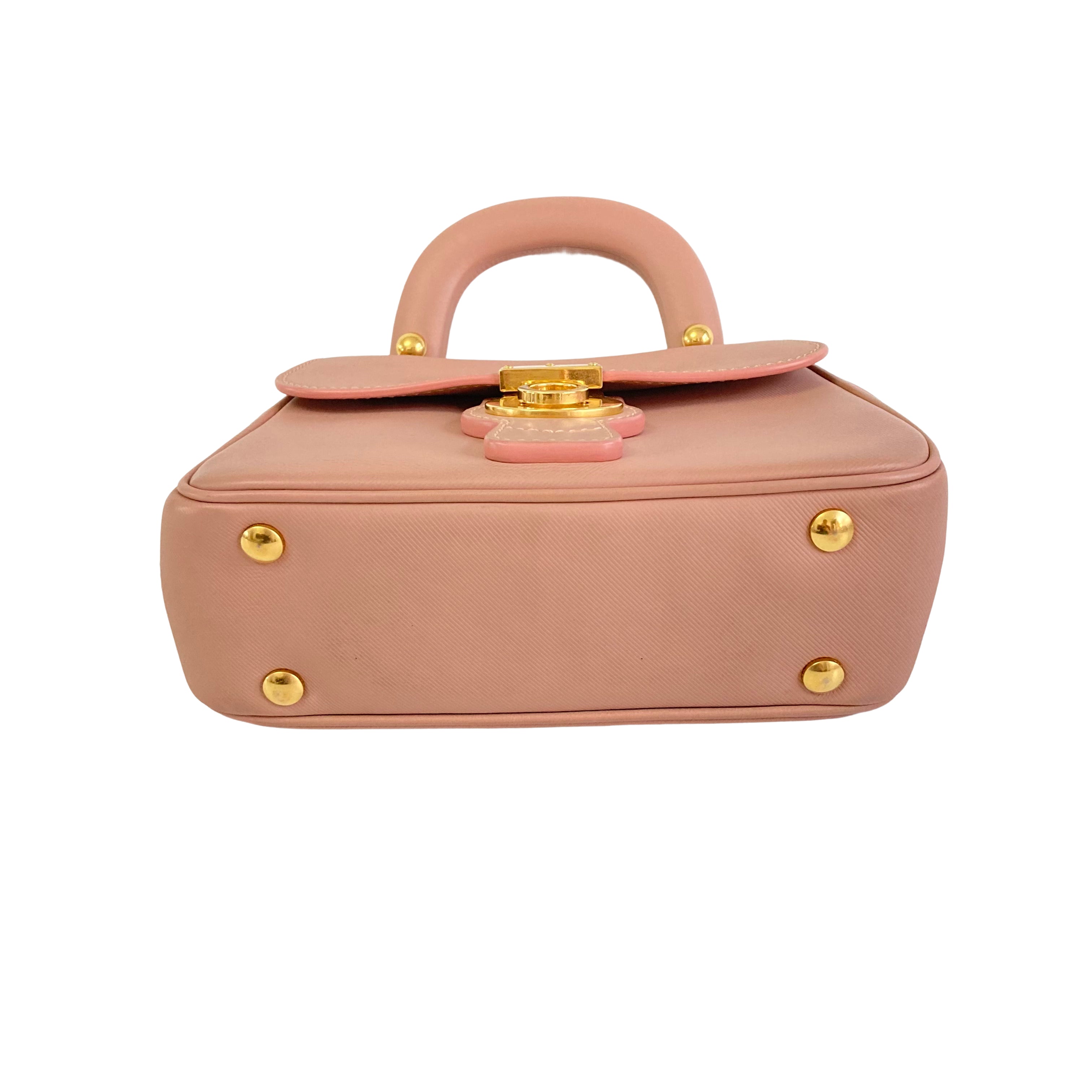 Burberry Trench Mini DK88 Top Handle Bag Light Pink