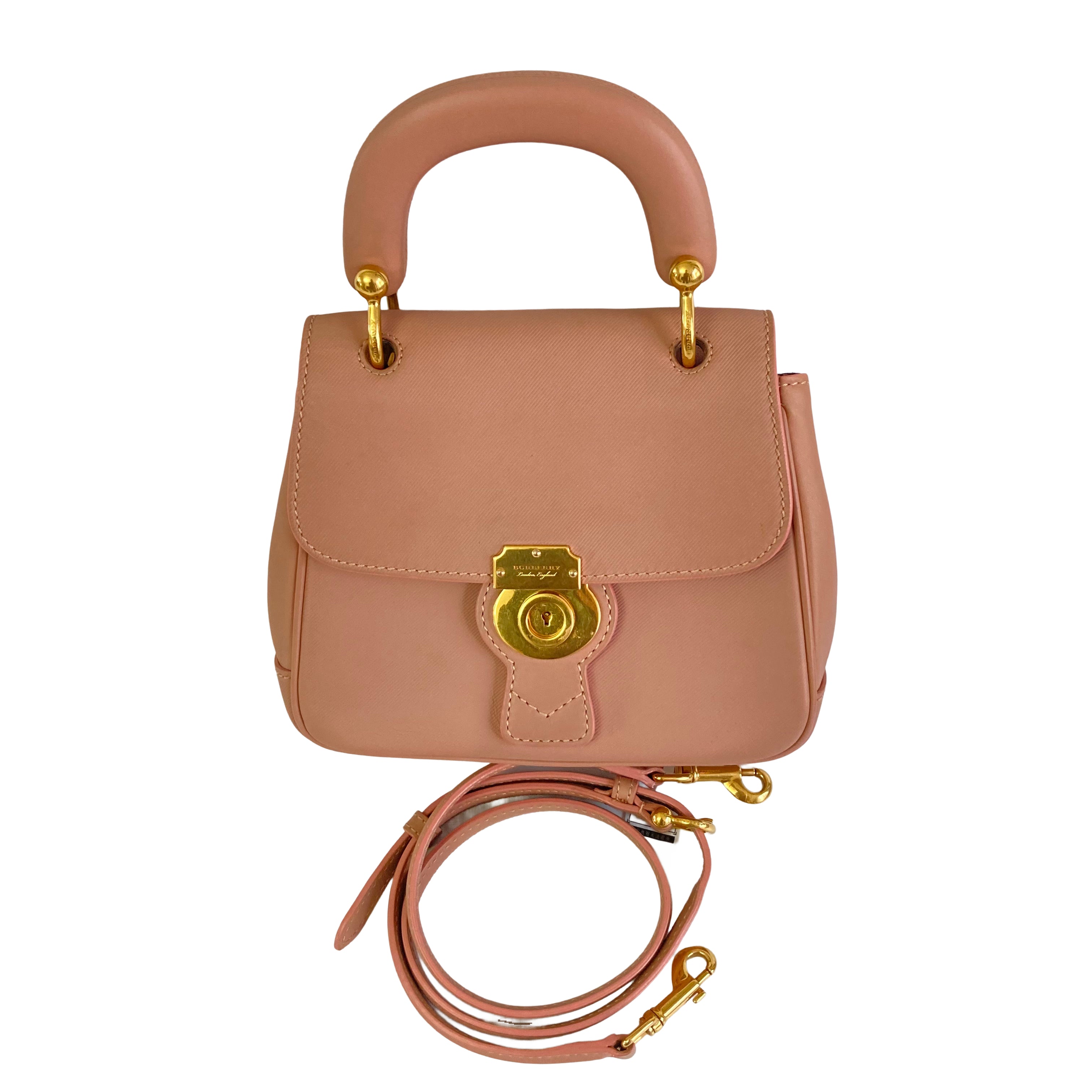 Burberry Trench Mini DK88 Top Handle Bag Light Pink