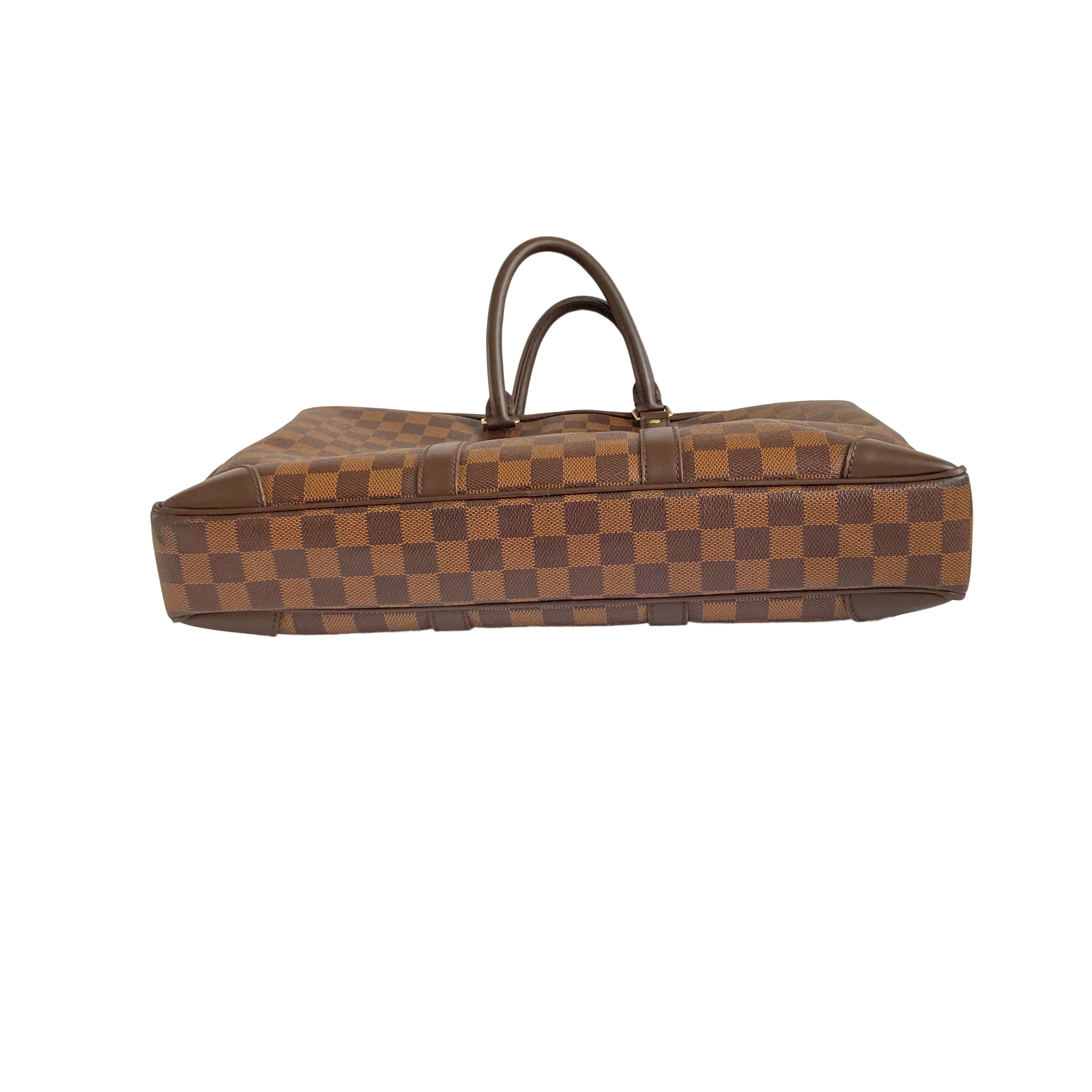 Louis Vuitton Damier Ebene Porte-Documents Voyage Brown