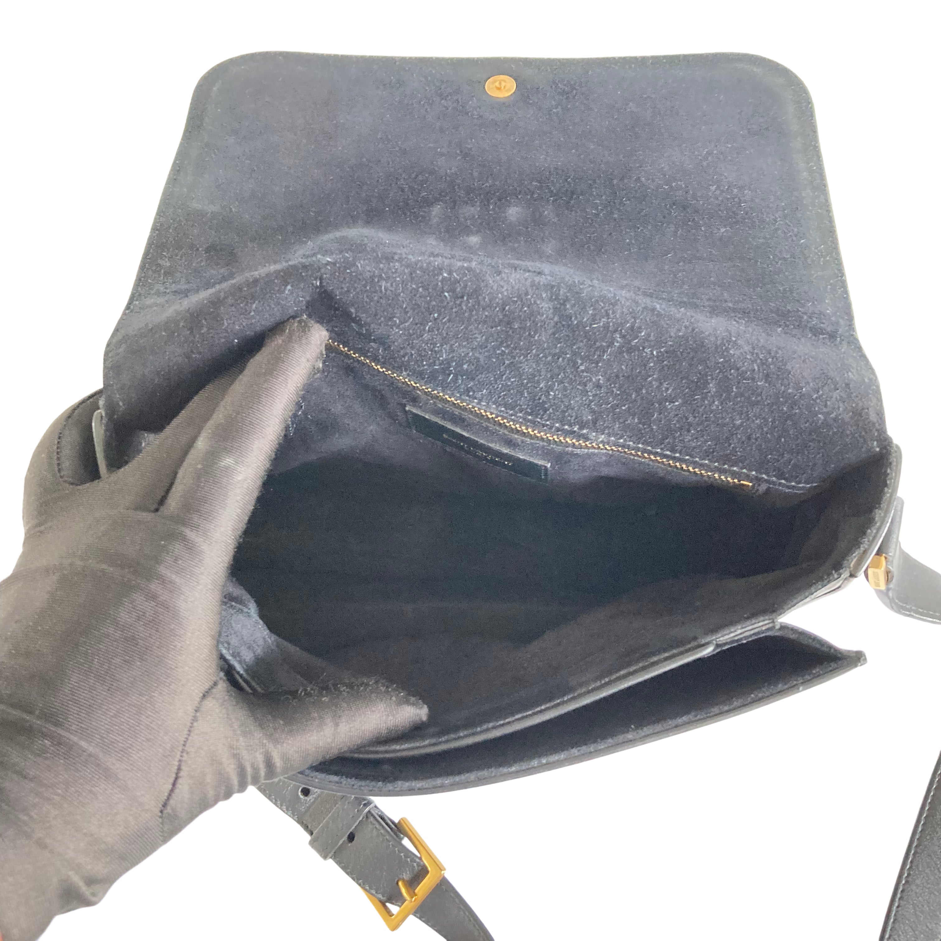 Saint Laurent Cabas Chyc Crossbody Bag Black