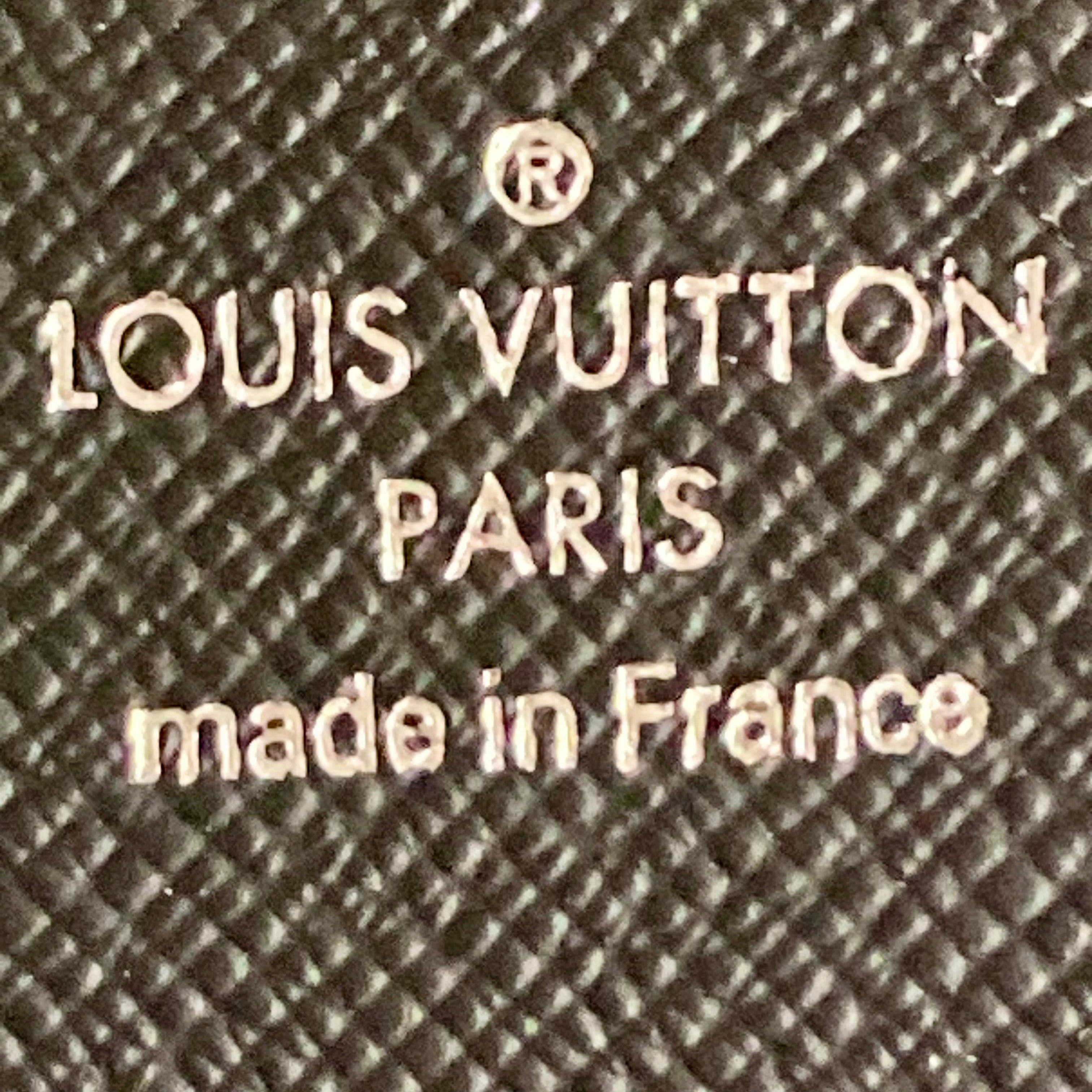 Louis Vuitton Taiga Leather Brazza Wallet Black