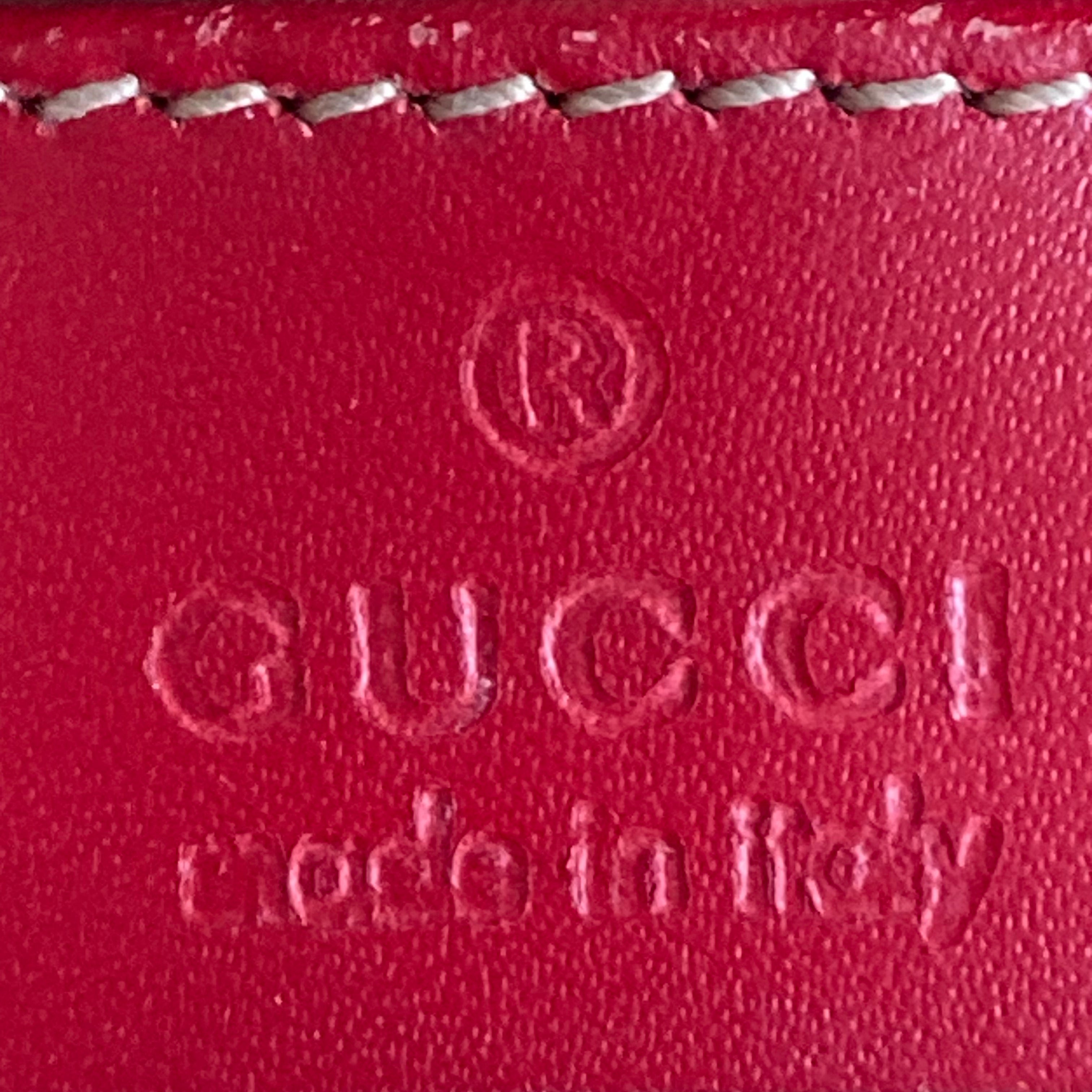 Gucci GG Marmont Red Patent Leather Mini Shoulder Bag