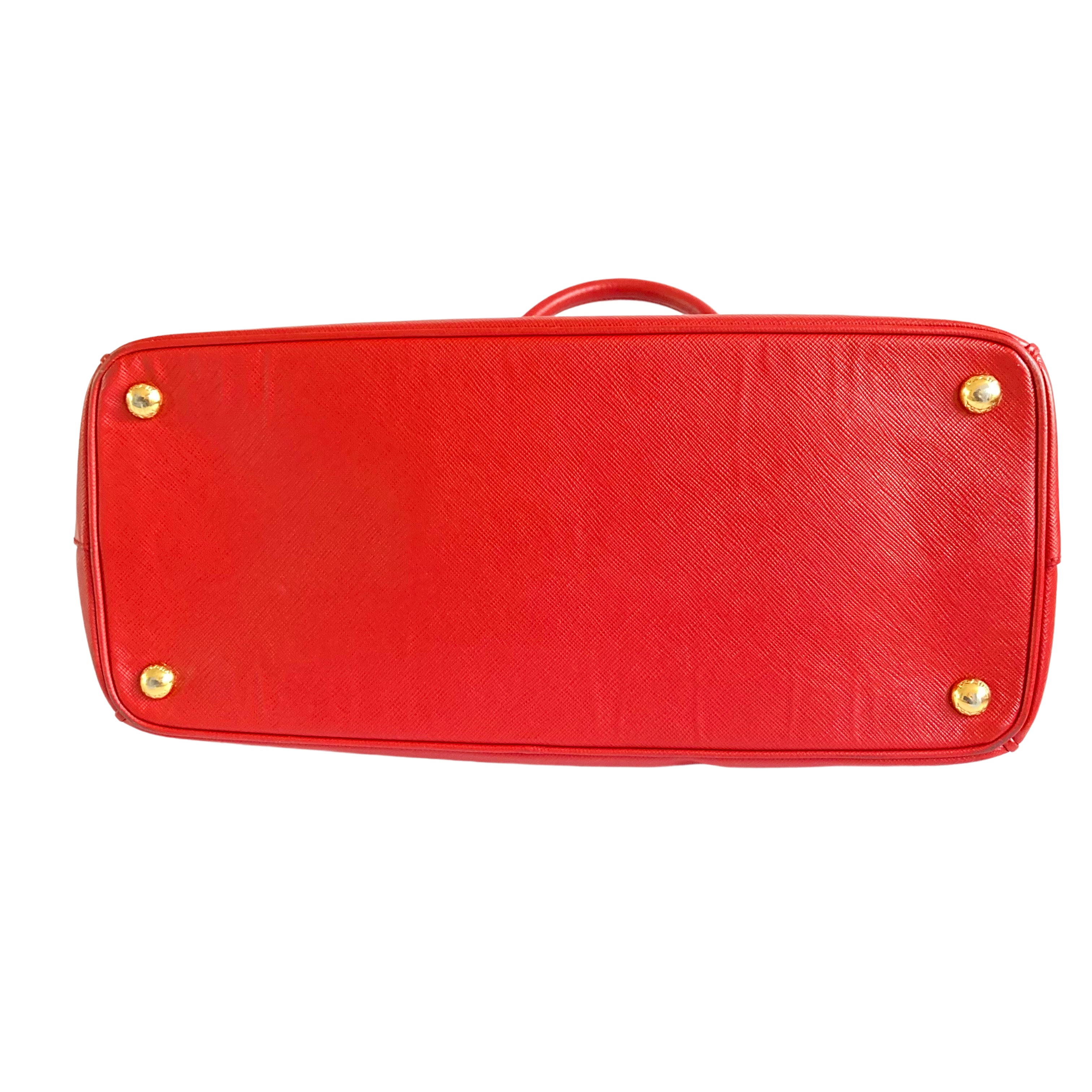 Prada Saffiano Lux Double Zip Tote Bag