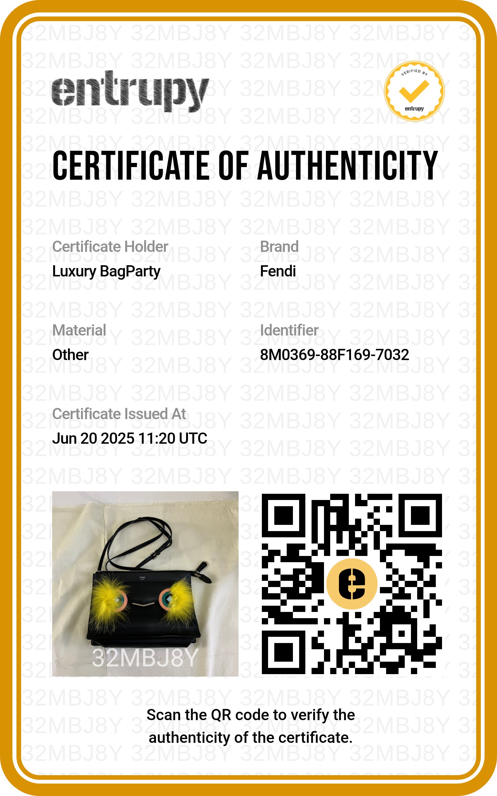 Fendi Monster Eyes Peekaboo Bag