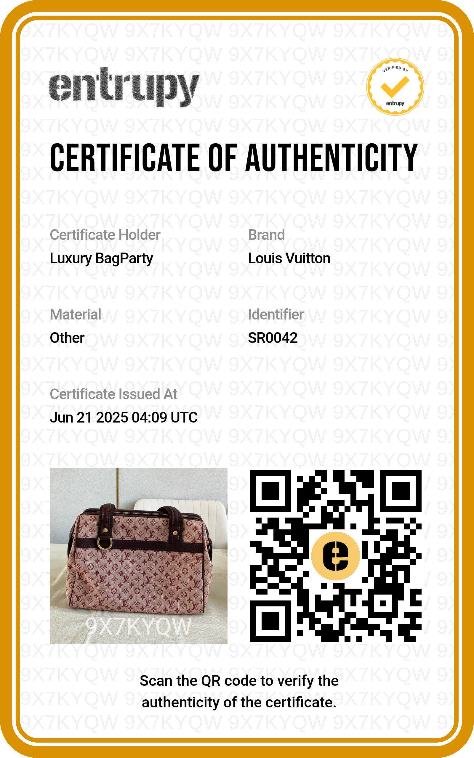 Louis Vuitton Mini Lin Canvas Manhattan (SR0042)