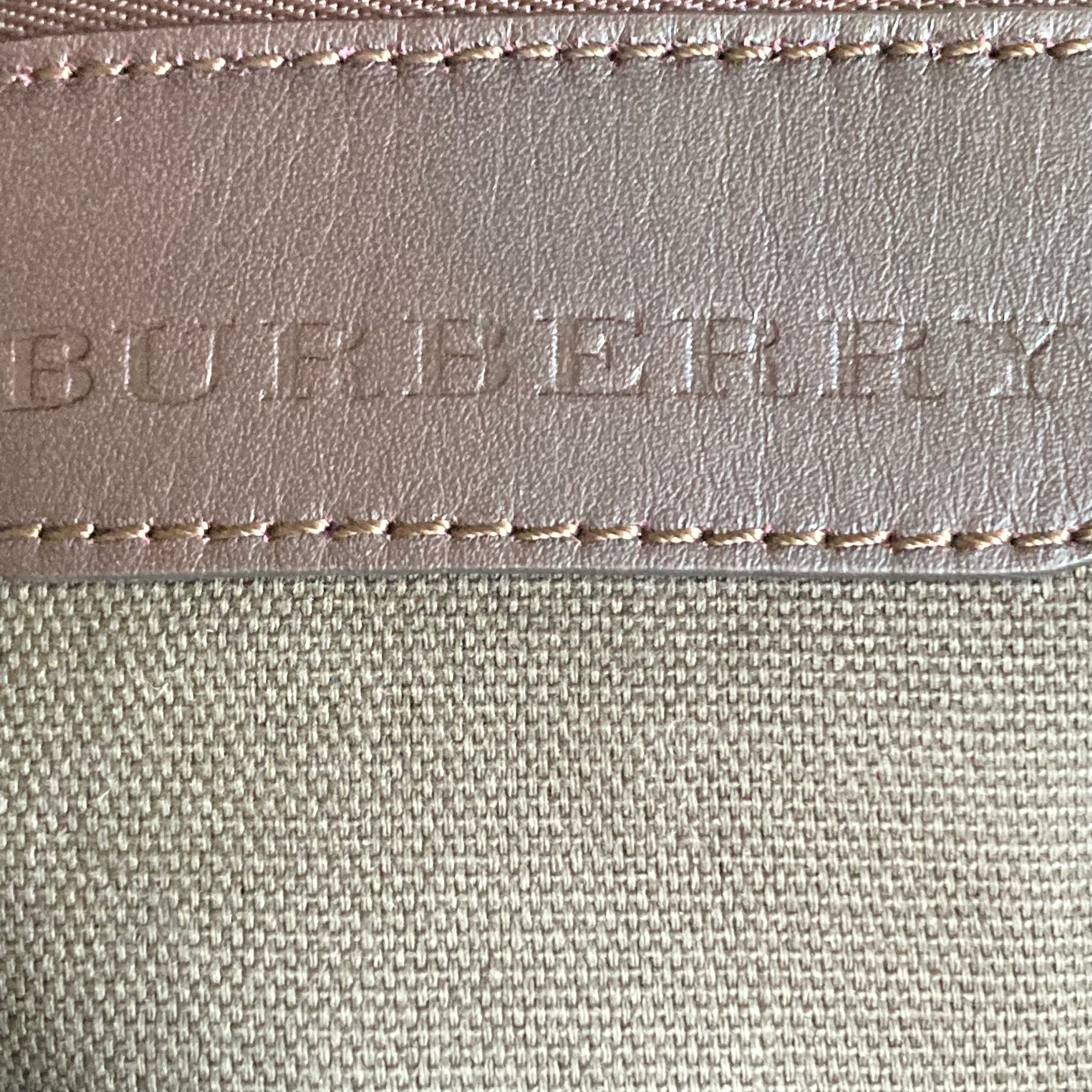 Burberry Classic Monogram Haymarket Tote Bag