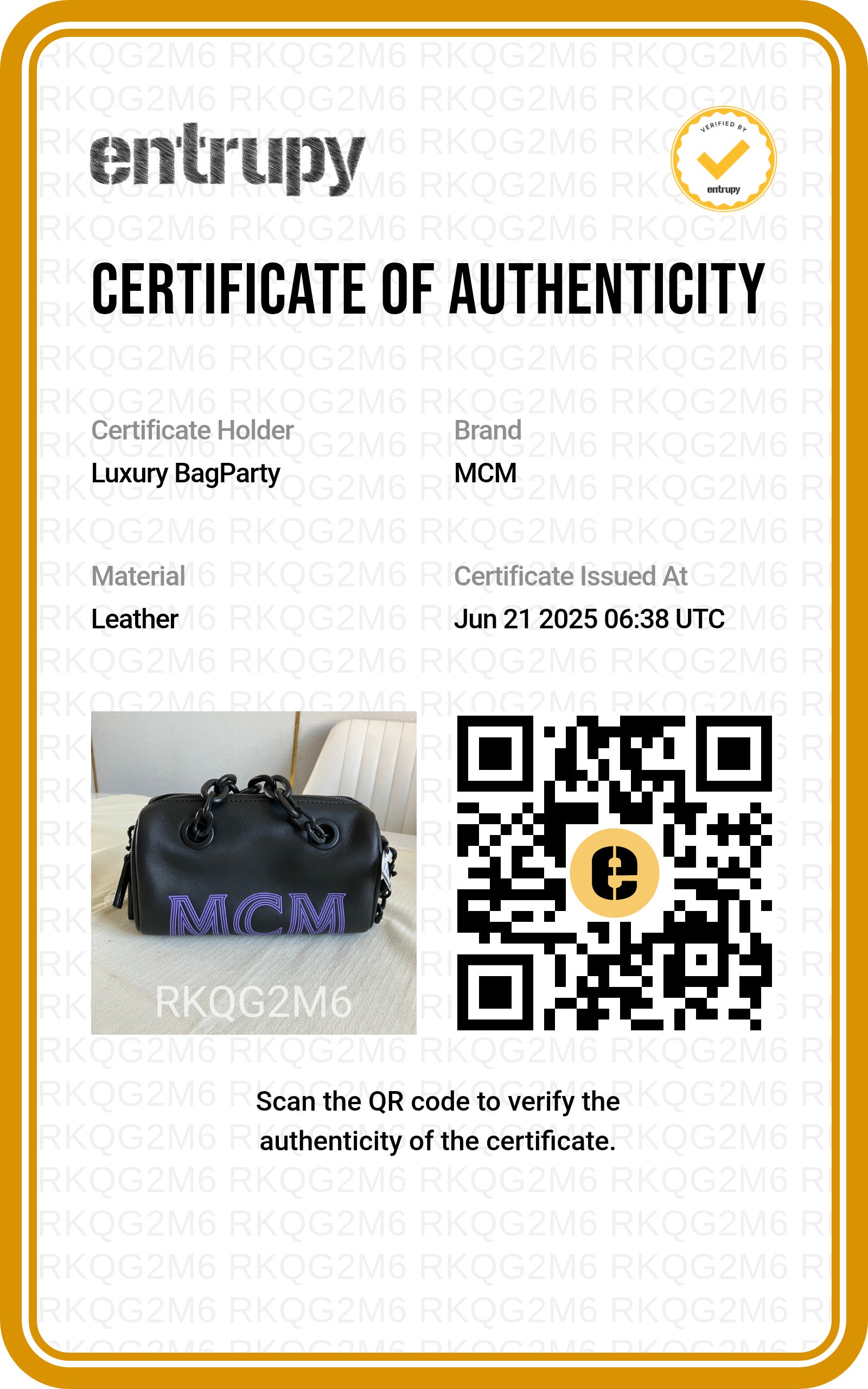 MCM Patricia Chain Crossbody Bag