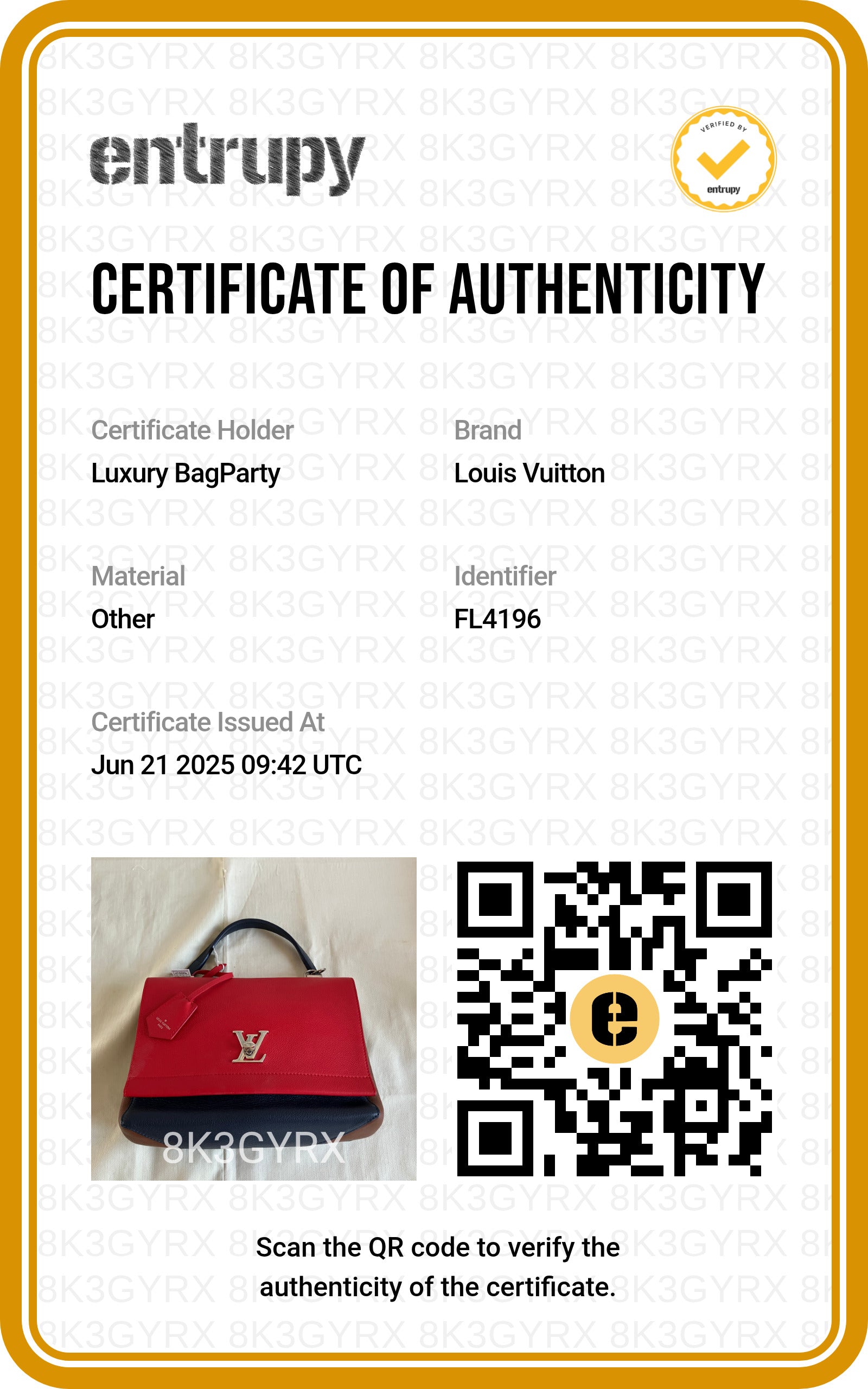 Louis Vuitton Lockme Red Navy