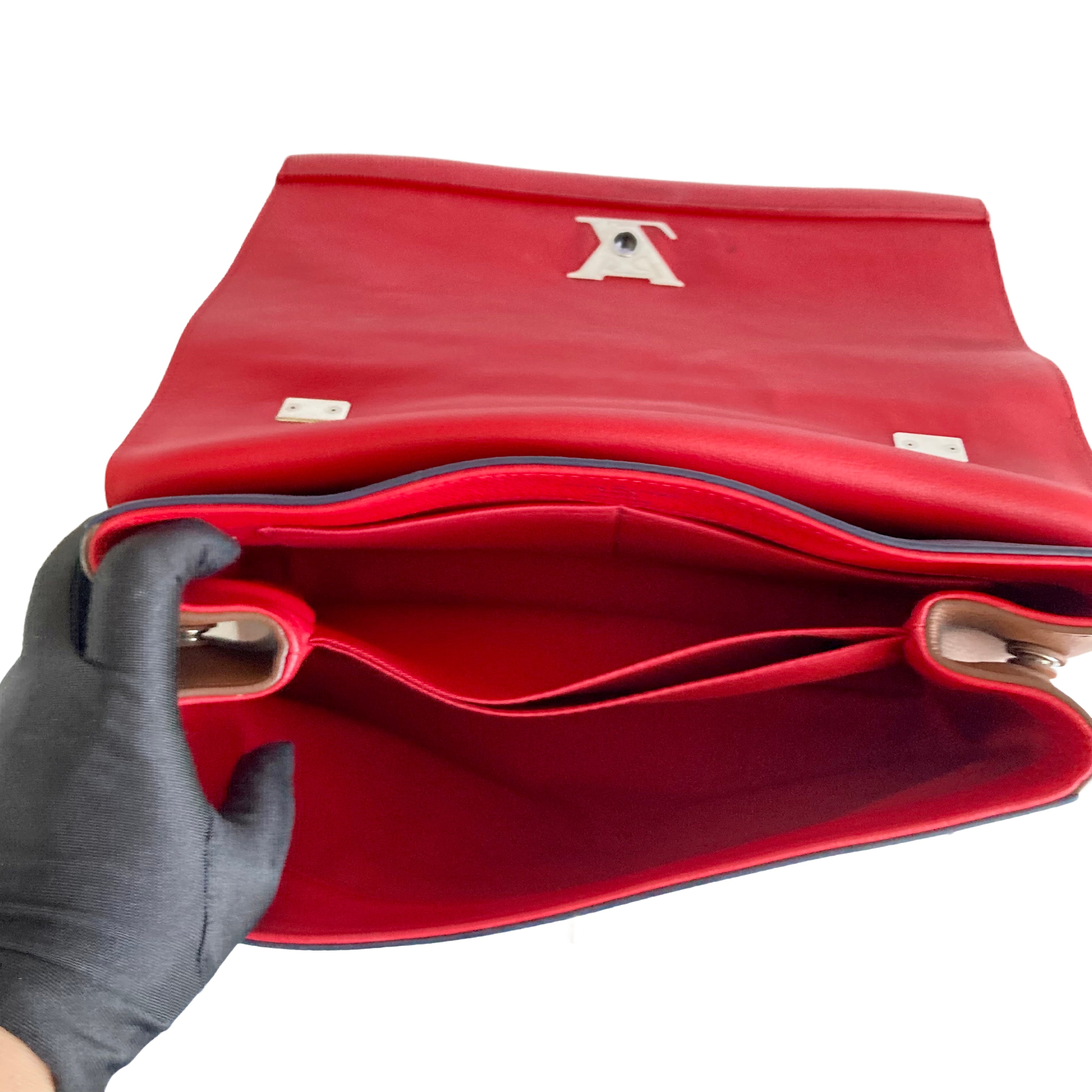 Louis Vuitton Lockme Red Navy