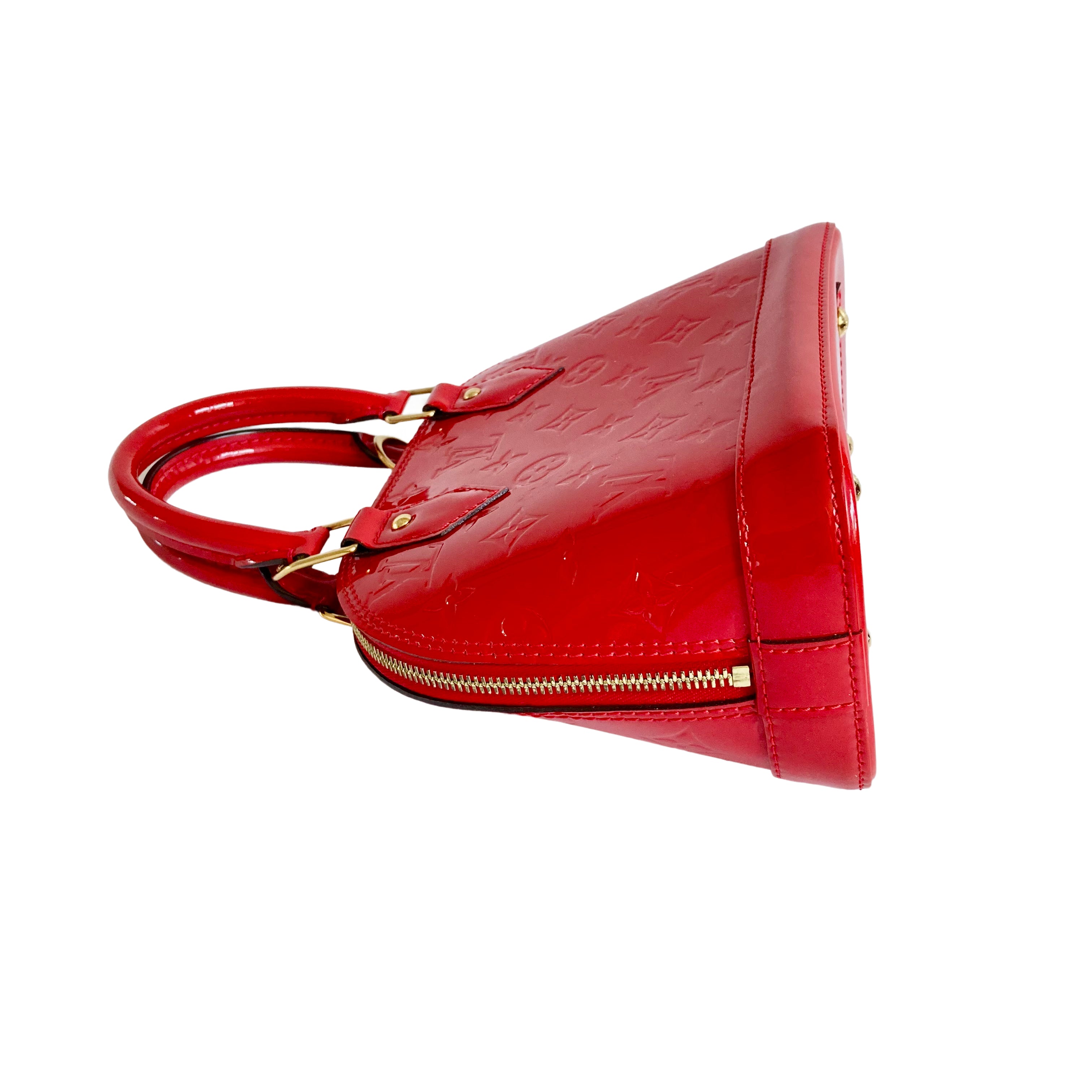 Louis Vuitton Alma BB Vernis Red