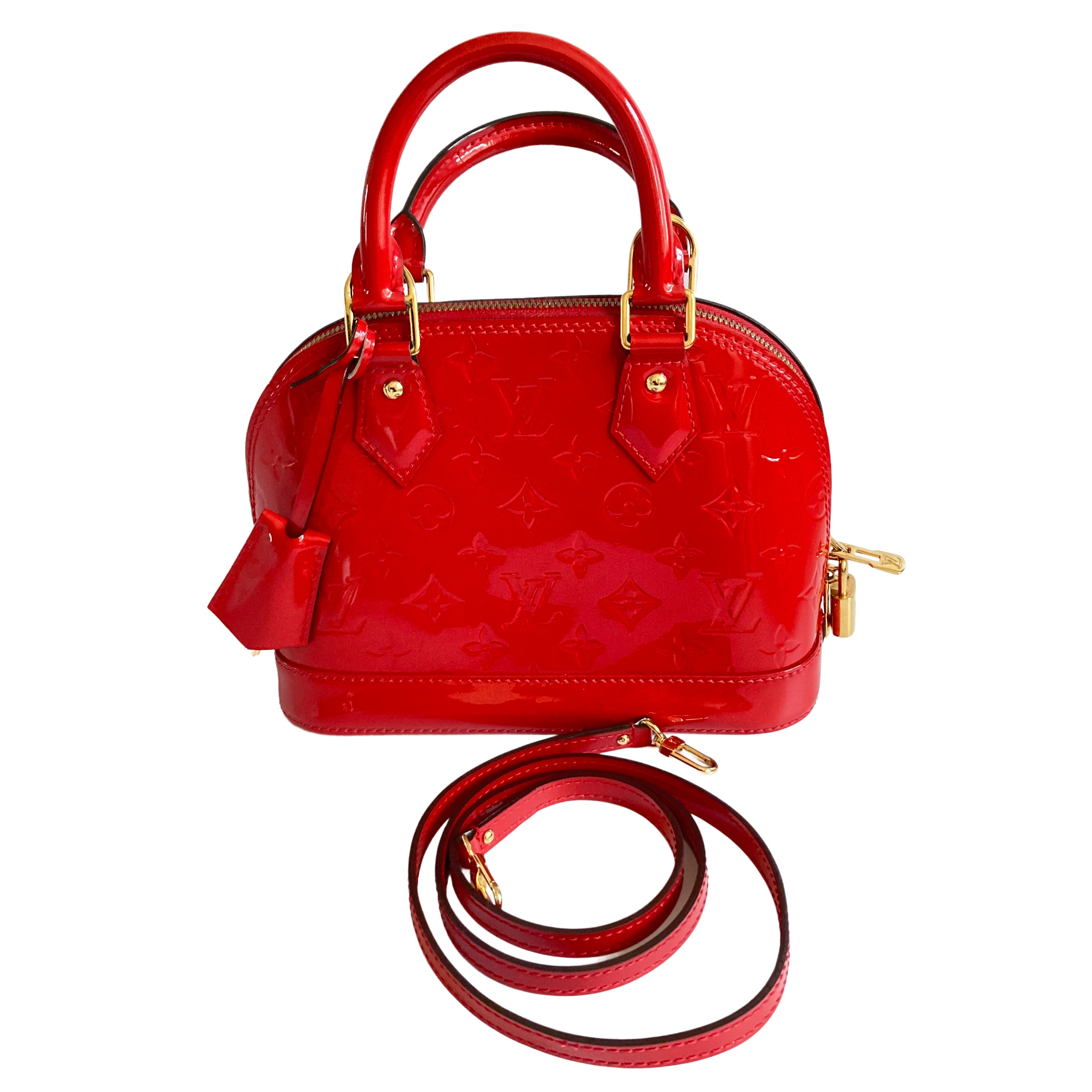 Louis Vuitton Alma BB Vernis Red