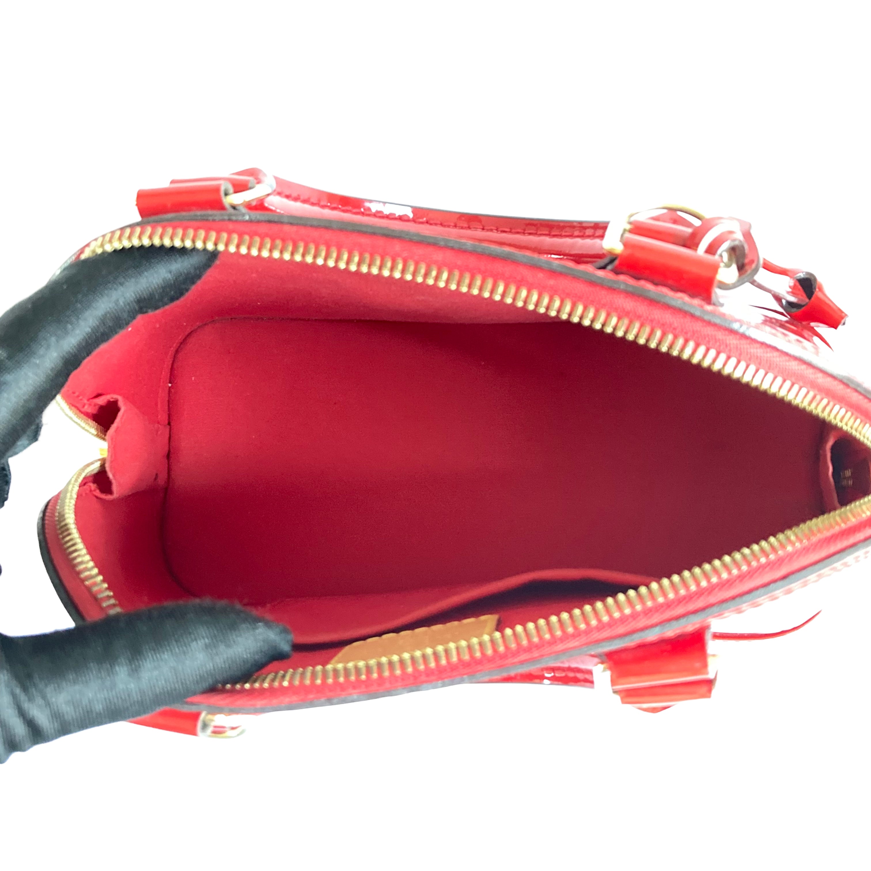 Louis Vuitton Alma BB Vernis Red
