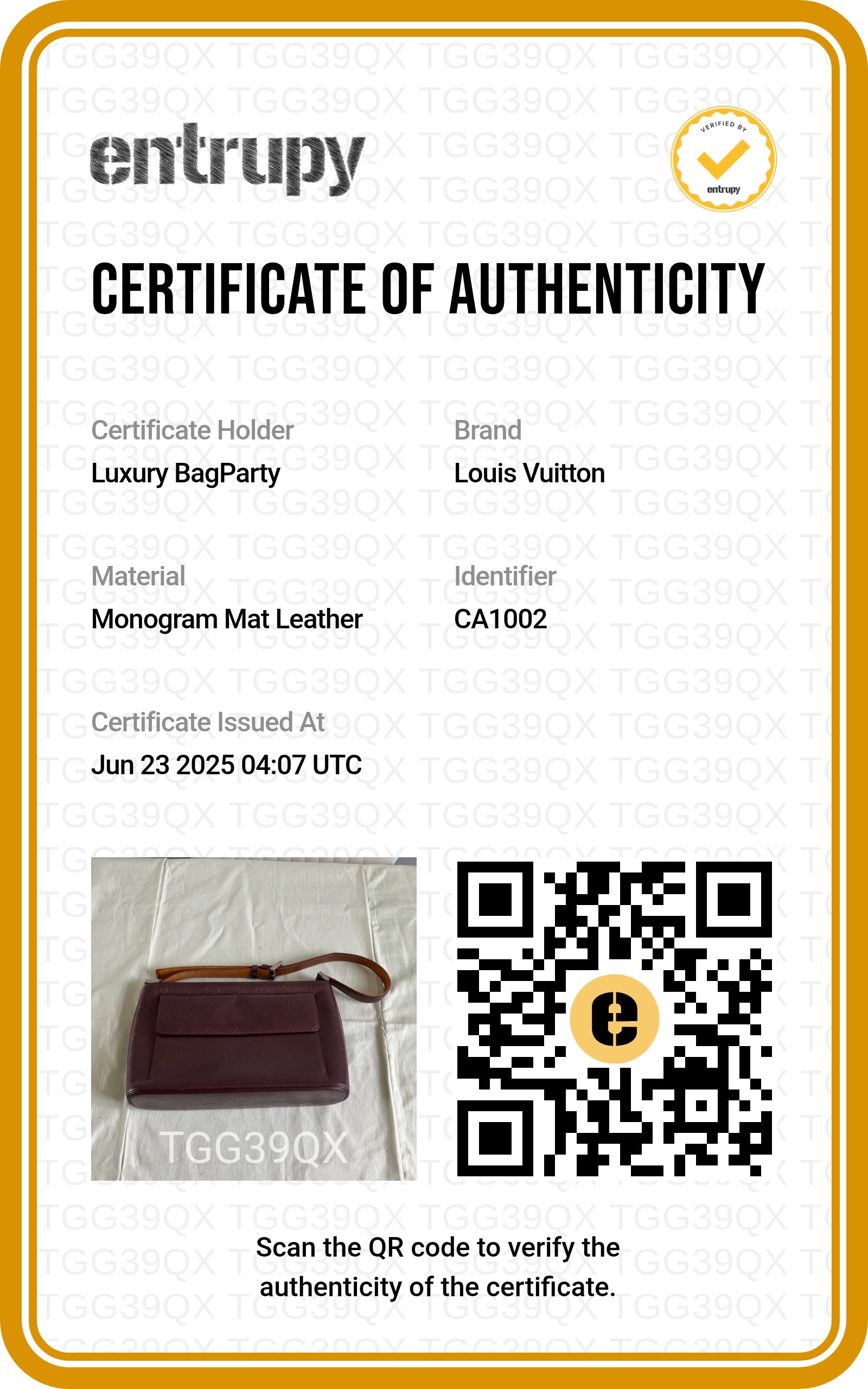 Louis Vuitton Lexington Vernis Shoulder Bag (Violette Monogram Vernis )