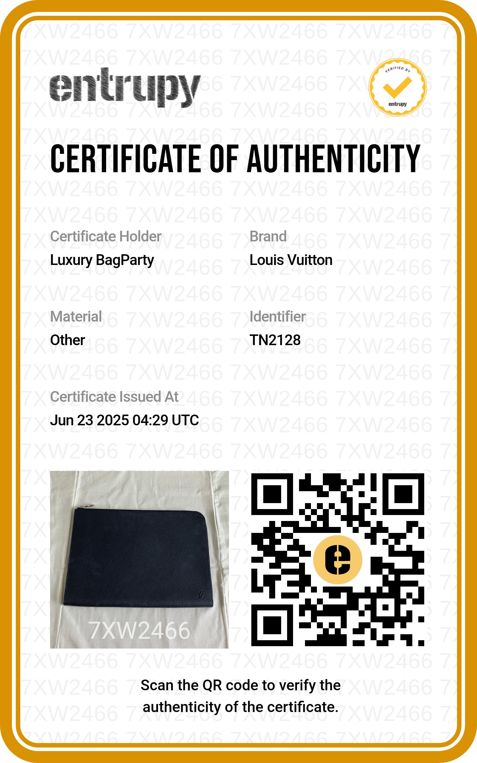 Louis Vuitton Zip Document Holder Black