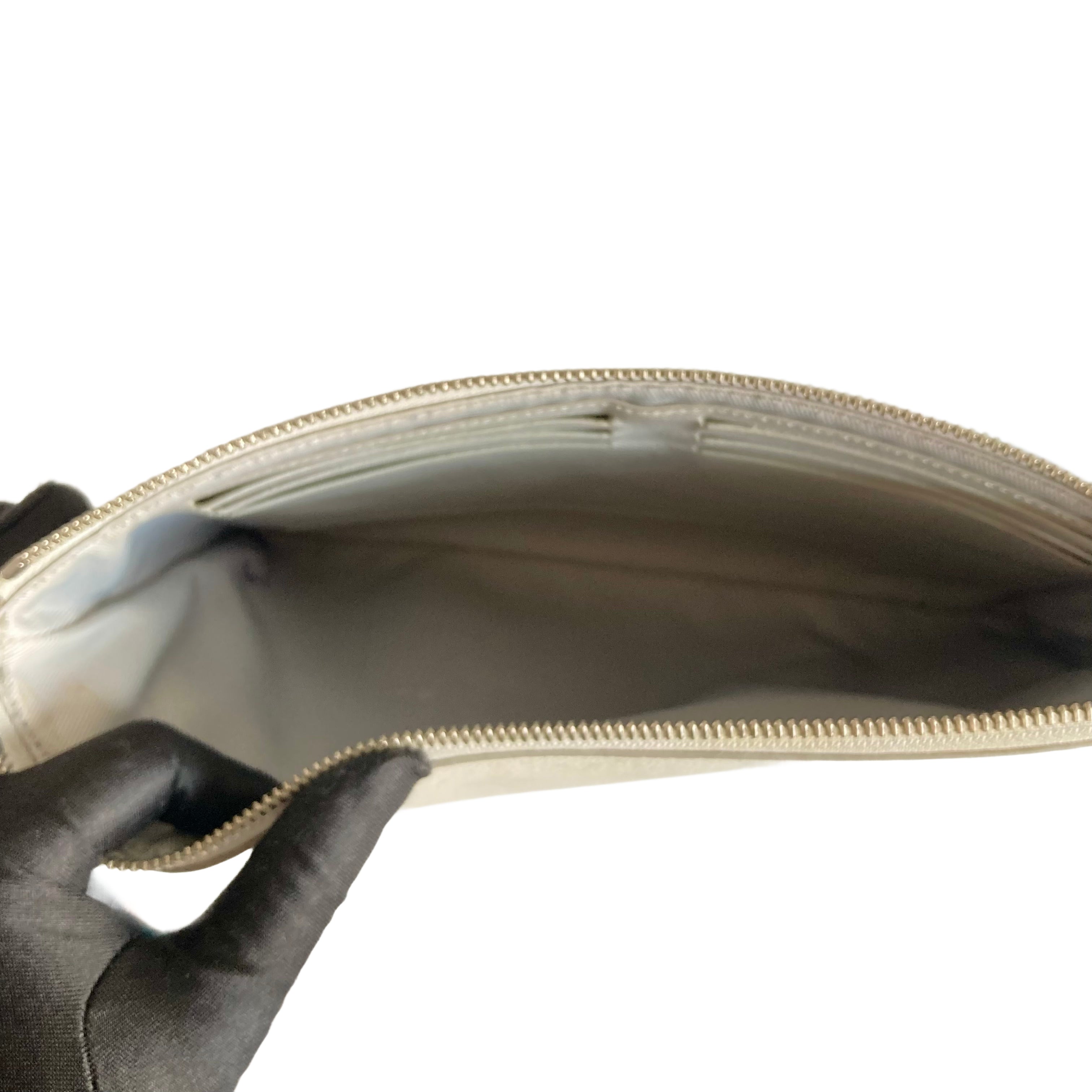 Louis Vuitton Pochette Jour Pouch White (With Yellow LV TAG)