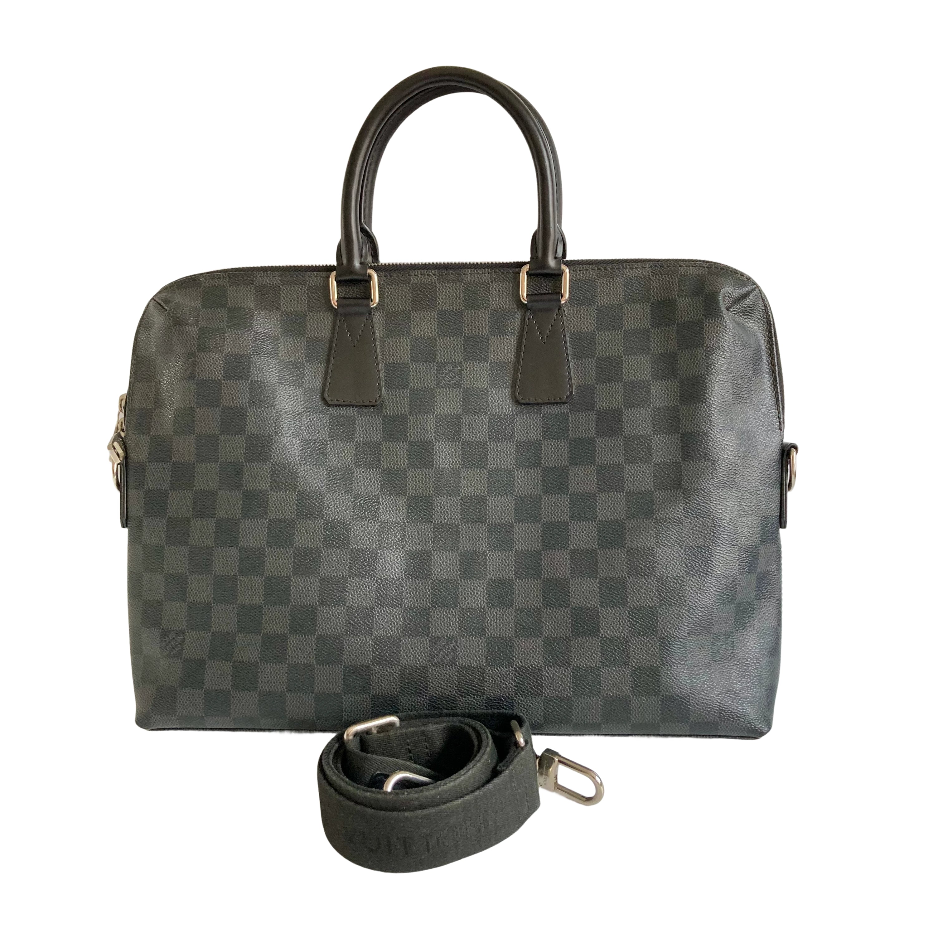Louis Vuitton Damier Graphite Briefcase / Porte-Documents Voyage (Damier Graphite Canvas)