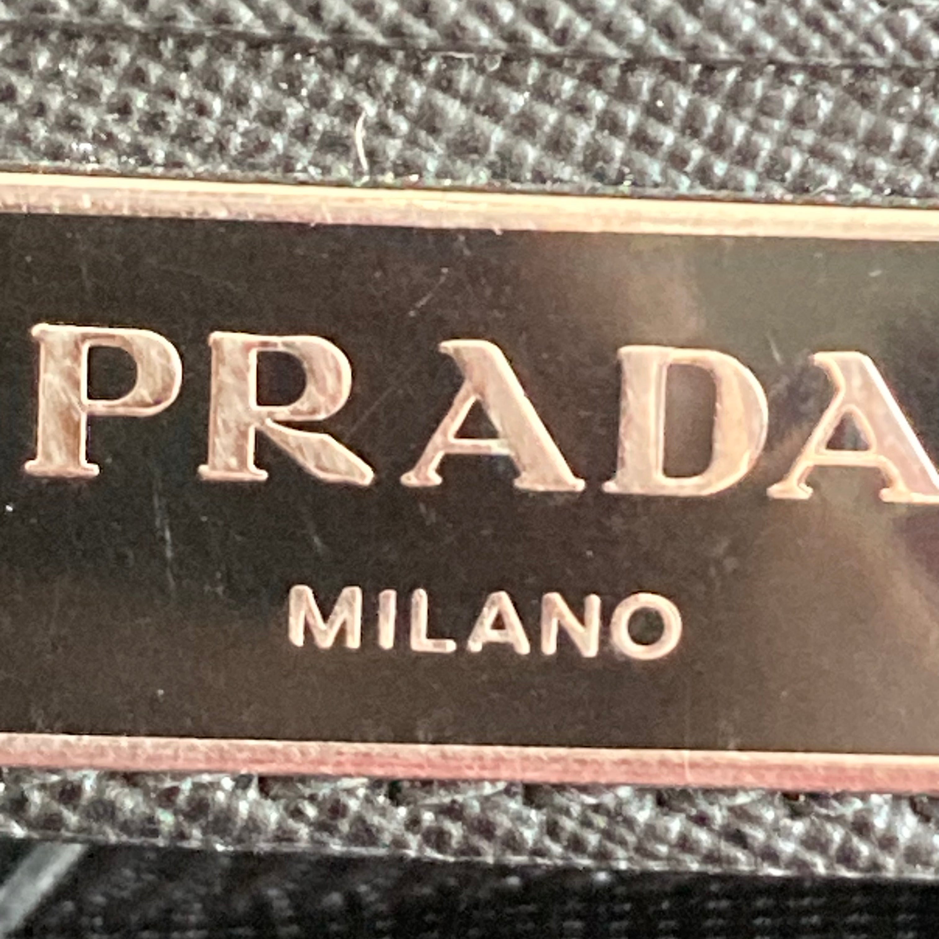 Prada Nylon Briefcase Tote Bag Black