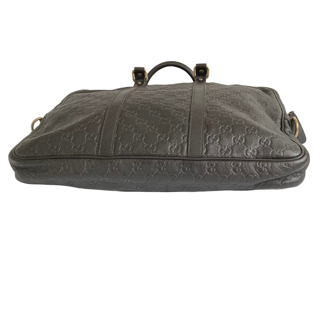 Gucci GG Guccissima Leather Briefcase Black
