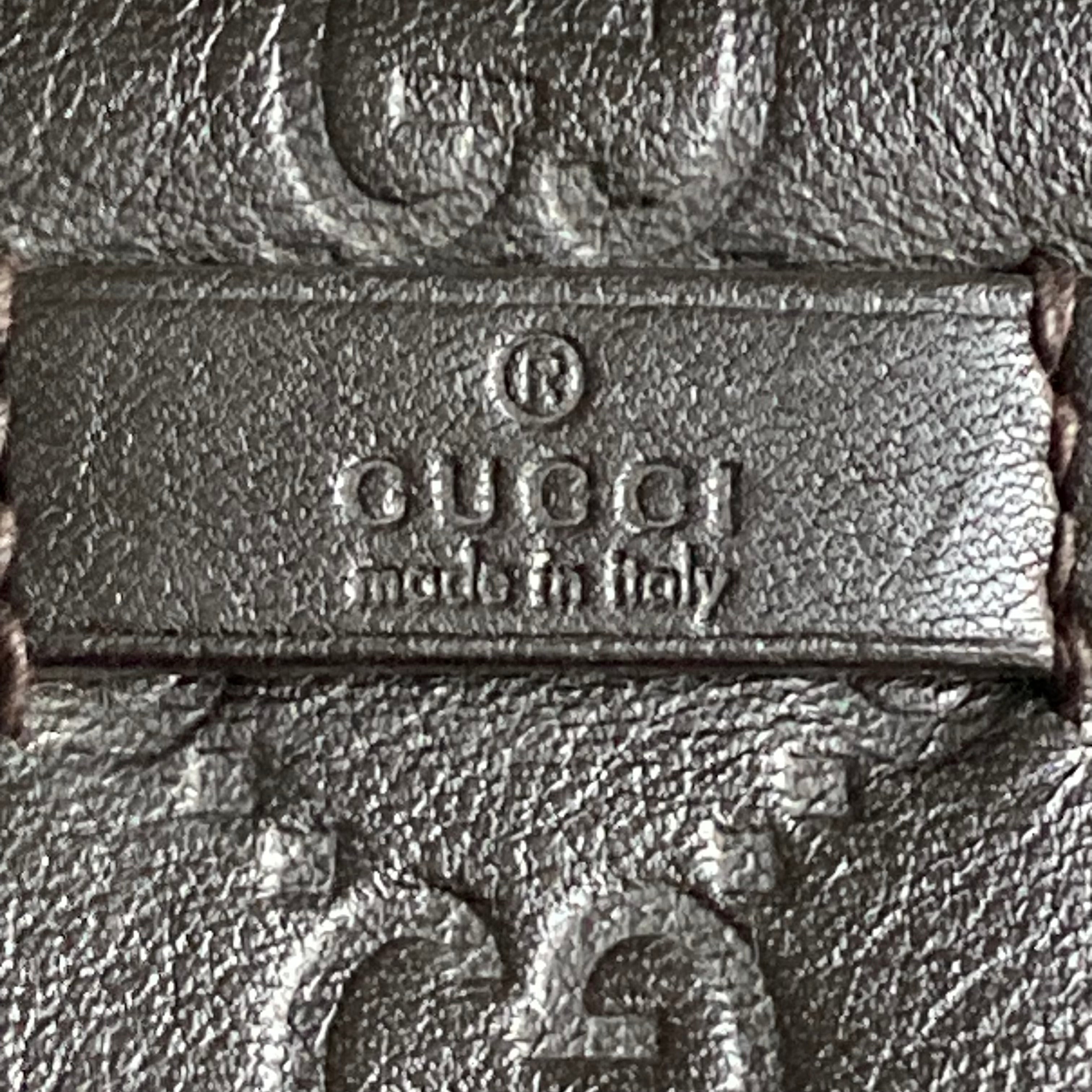 Gucci GG Guccissima Leather Briefcase Black