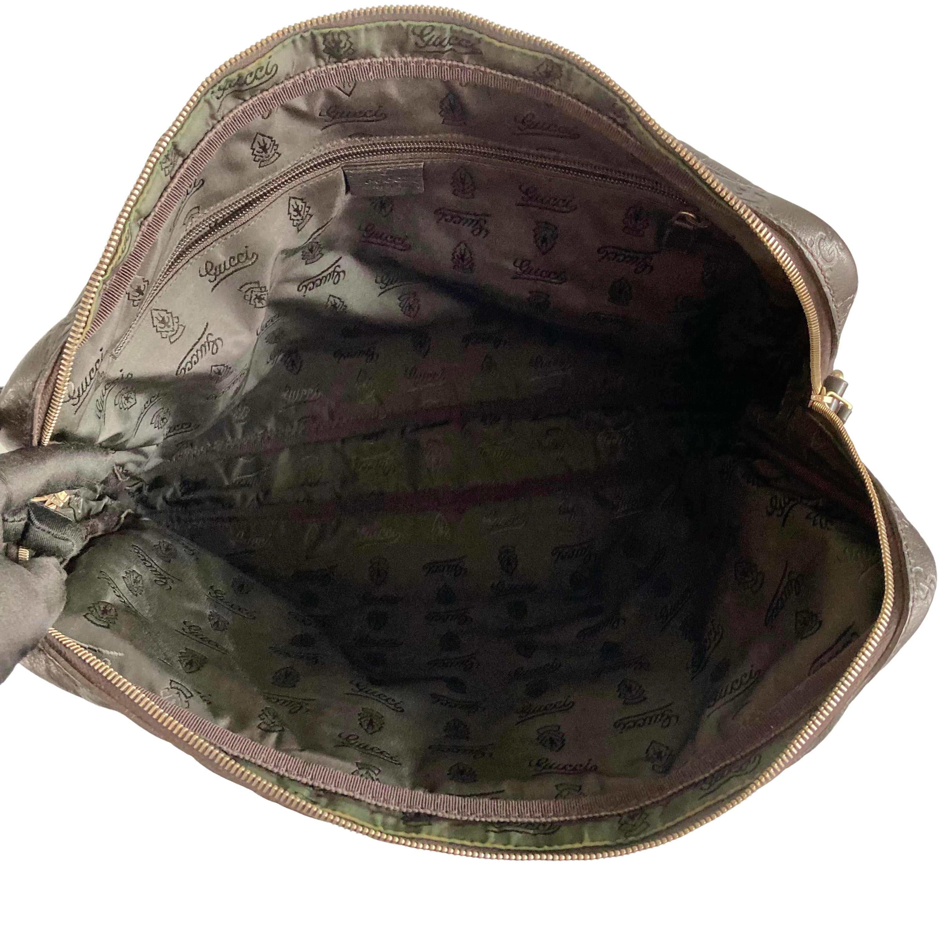 Gucci GG Guccissima Leather Briefcase Black