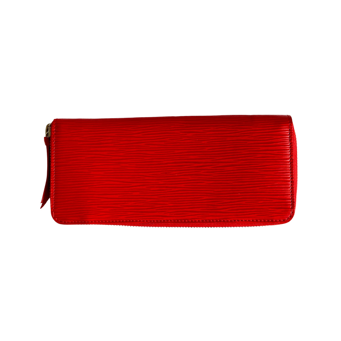 Louis Vuitton Epi Leather Zippy Wallet Red