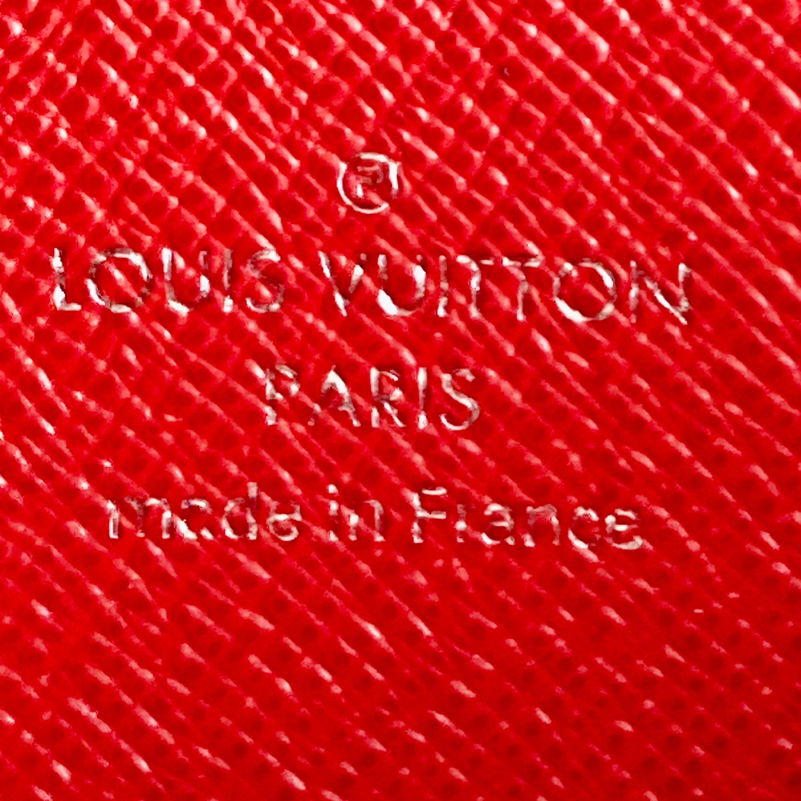 Louis Vuitton Epi Leather Zippy Wallet Red