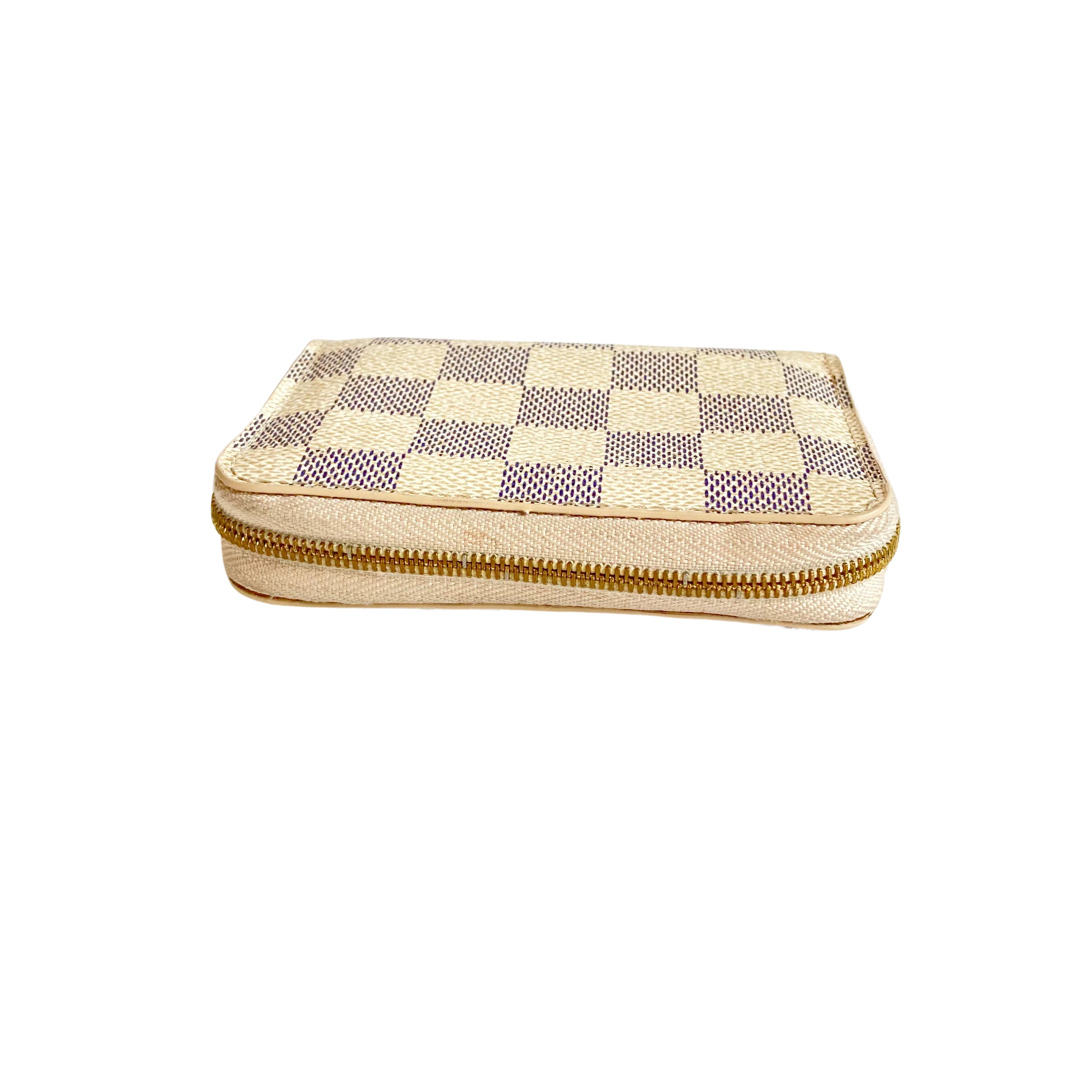 Louis Vuitton Zippy Coin Purse Damier Azur