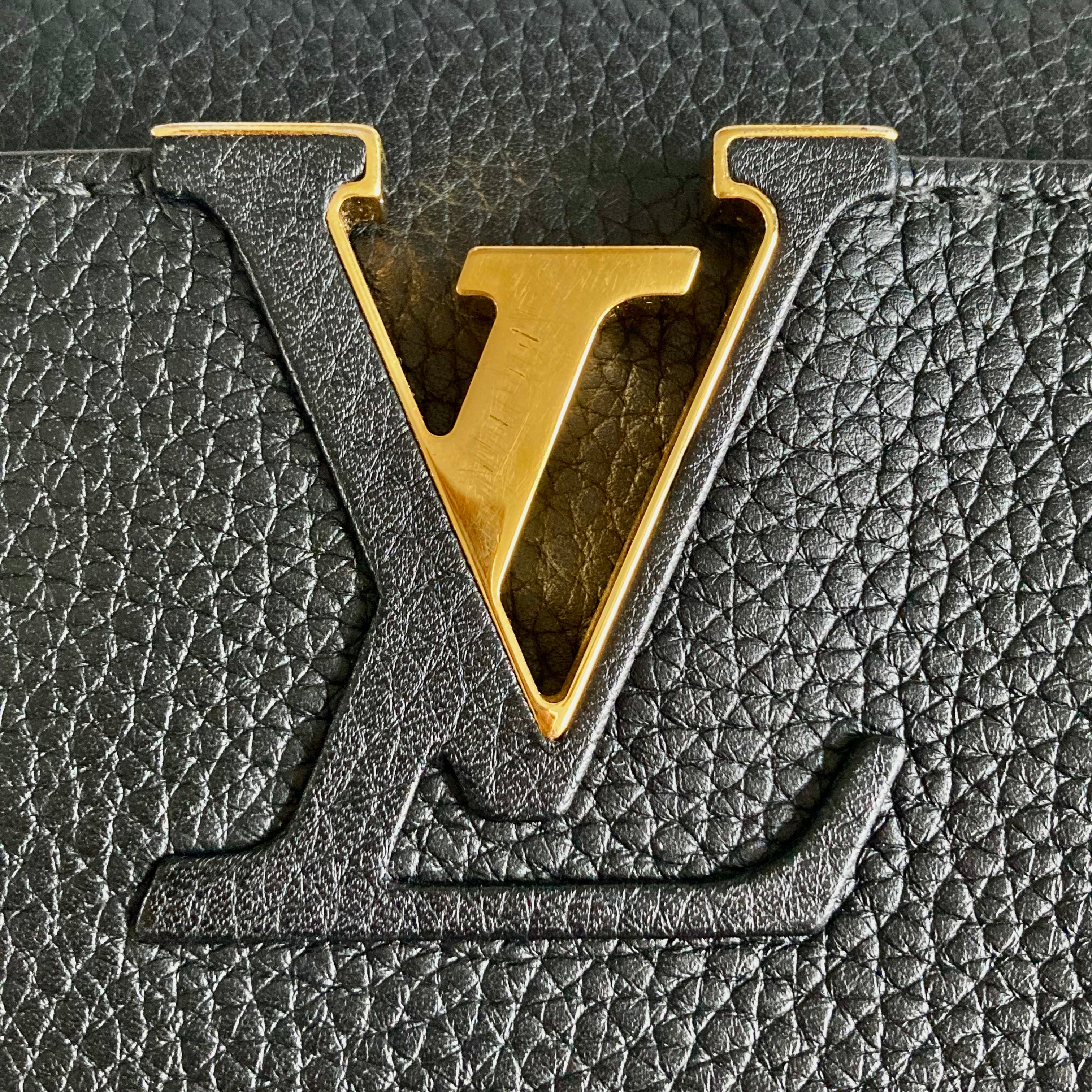 Louis Vuitton Capuccine PM Black