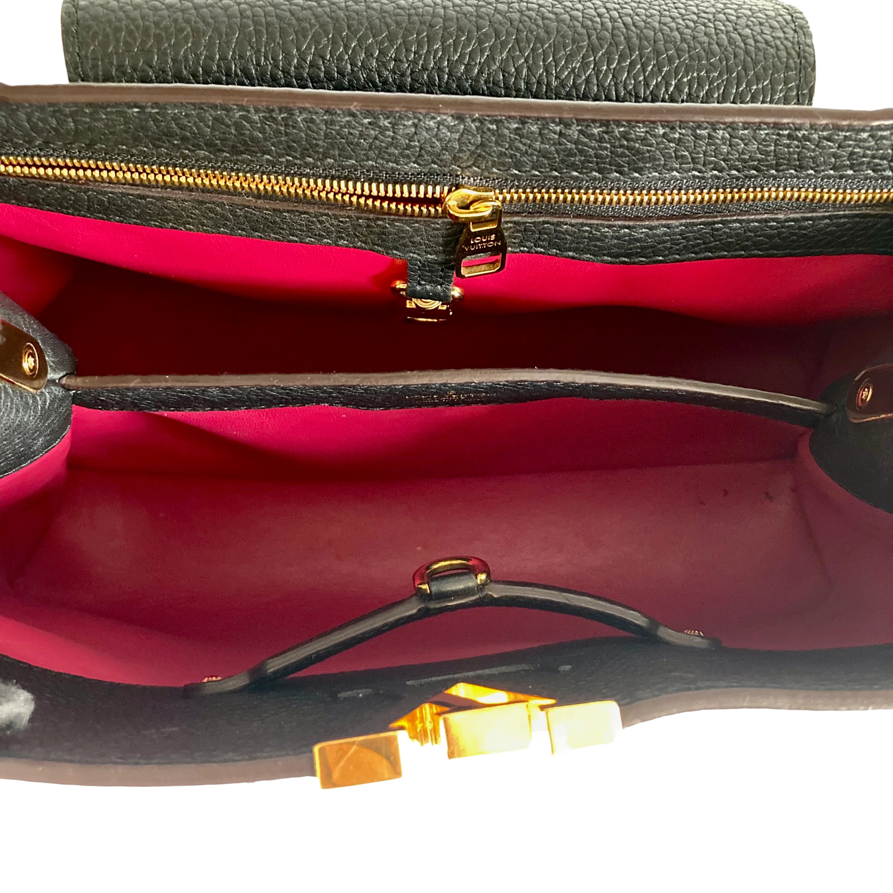 Louis Vuitton Capuccine PM Black