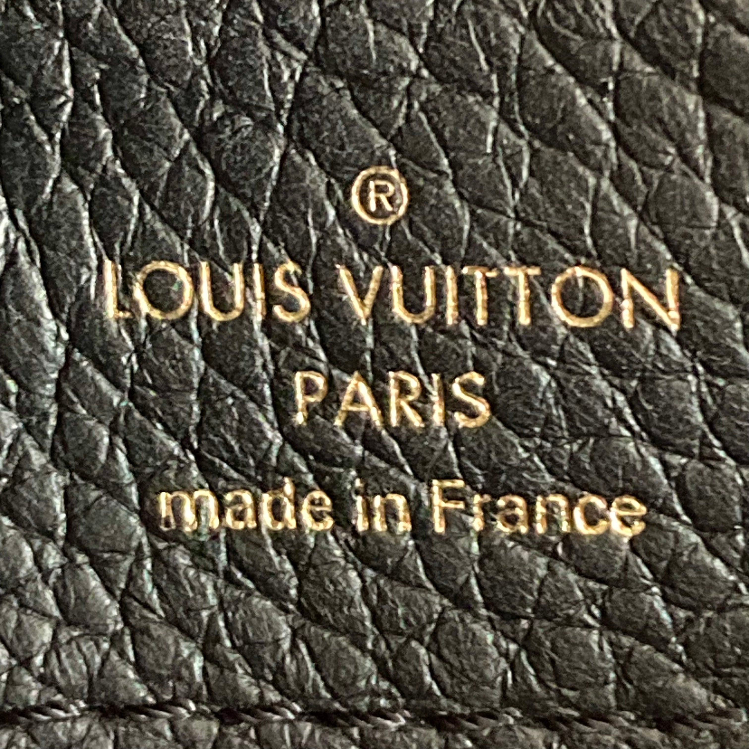 Louis Vuitton Capuccine PM Black