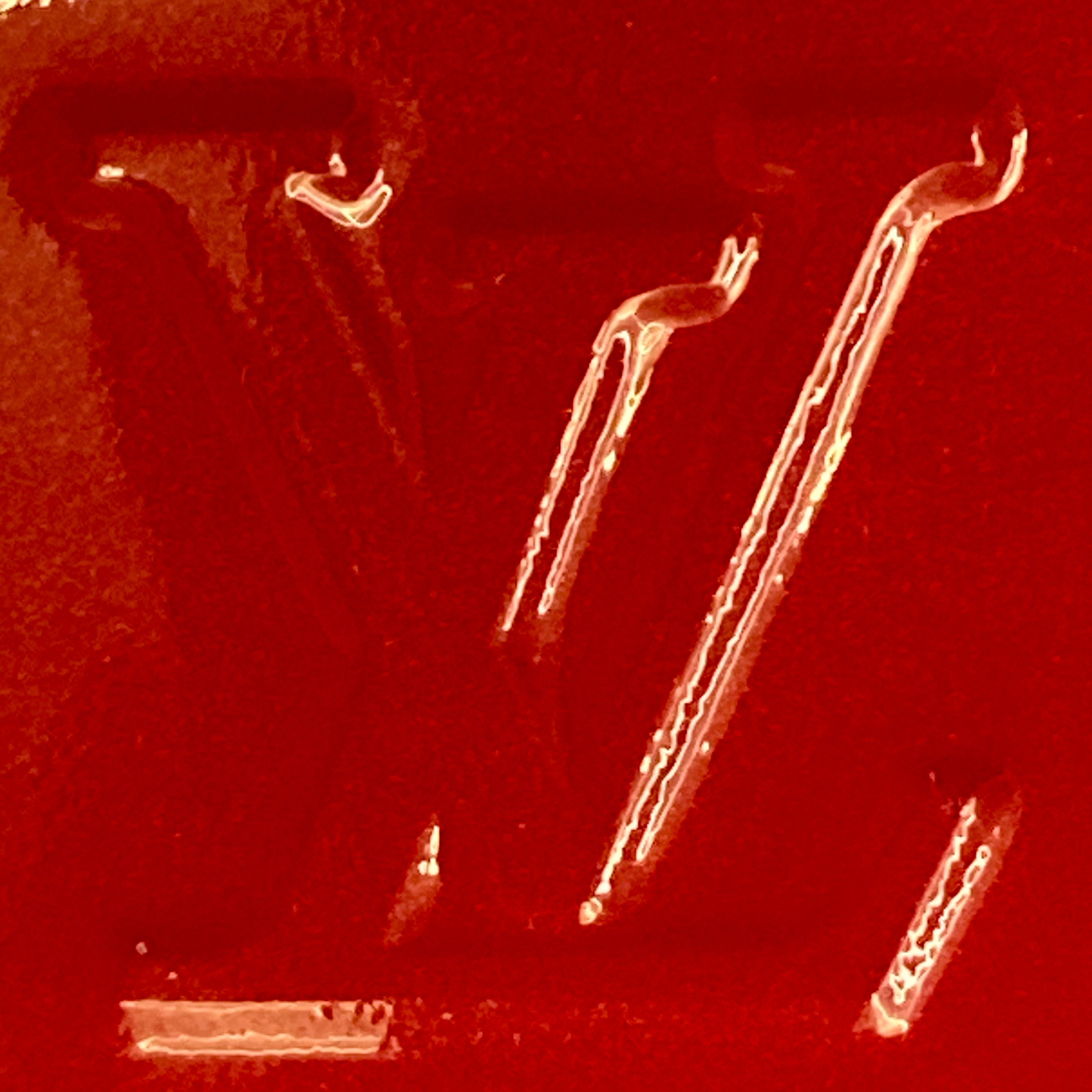 Louis Vuitton Alma BB in Monogram Vernis Leather Indian Rose Red