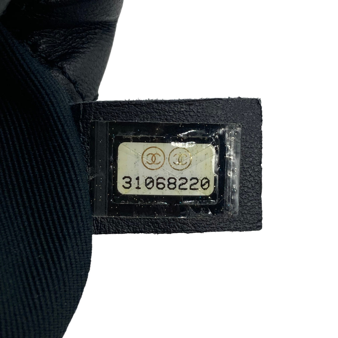 Chanel Lambskin Quilted Pearl Mini Bucket Black