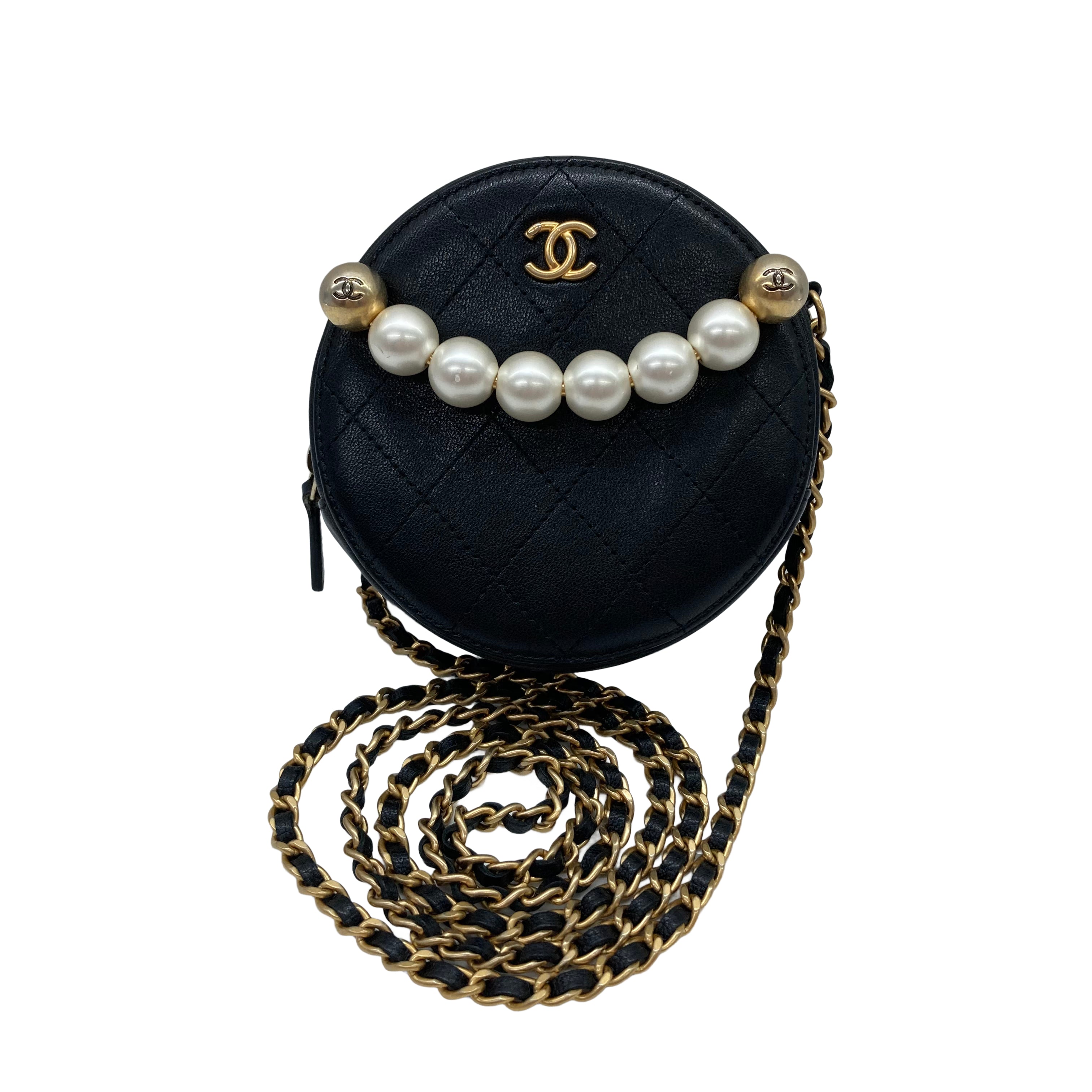 Chanel Pearl Mini Round Bag