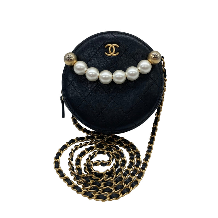 Chanel Pearl Mini Round Bag