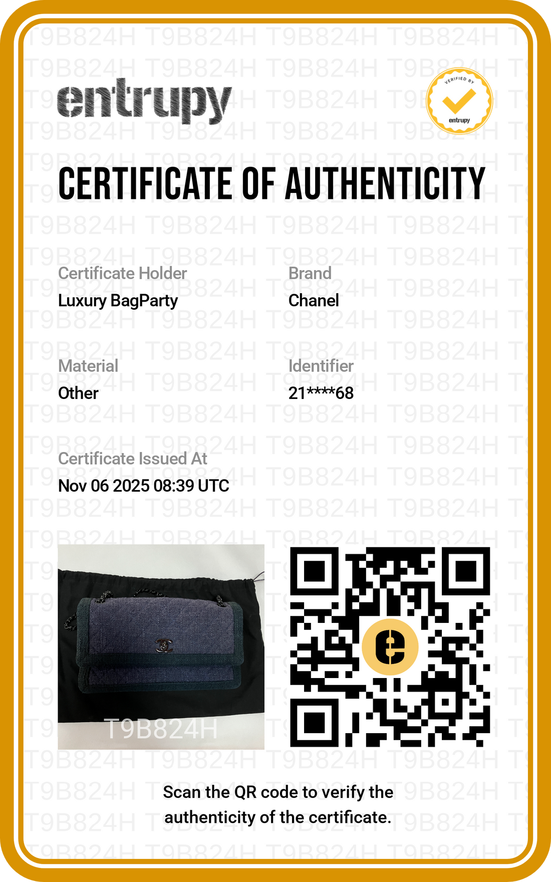 Chanel Classic Flap Bag 25 Tweed Small